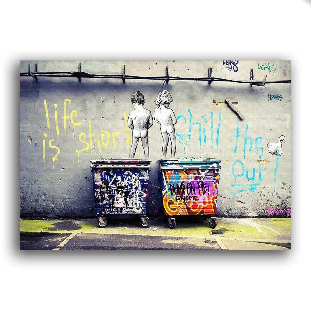 Wandbild Life is Short