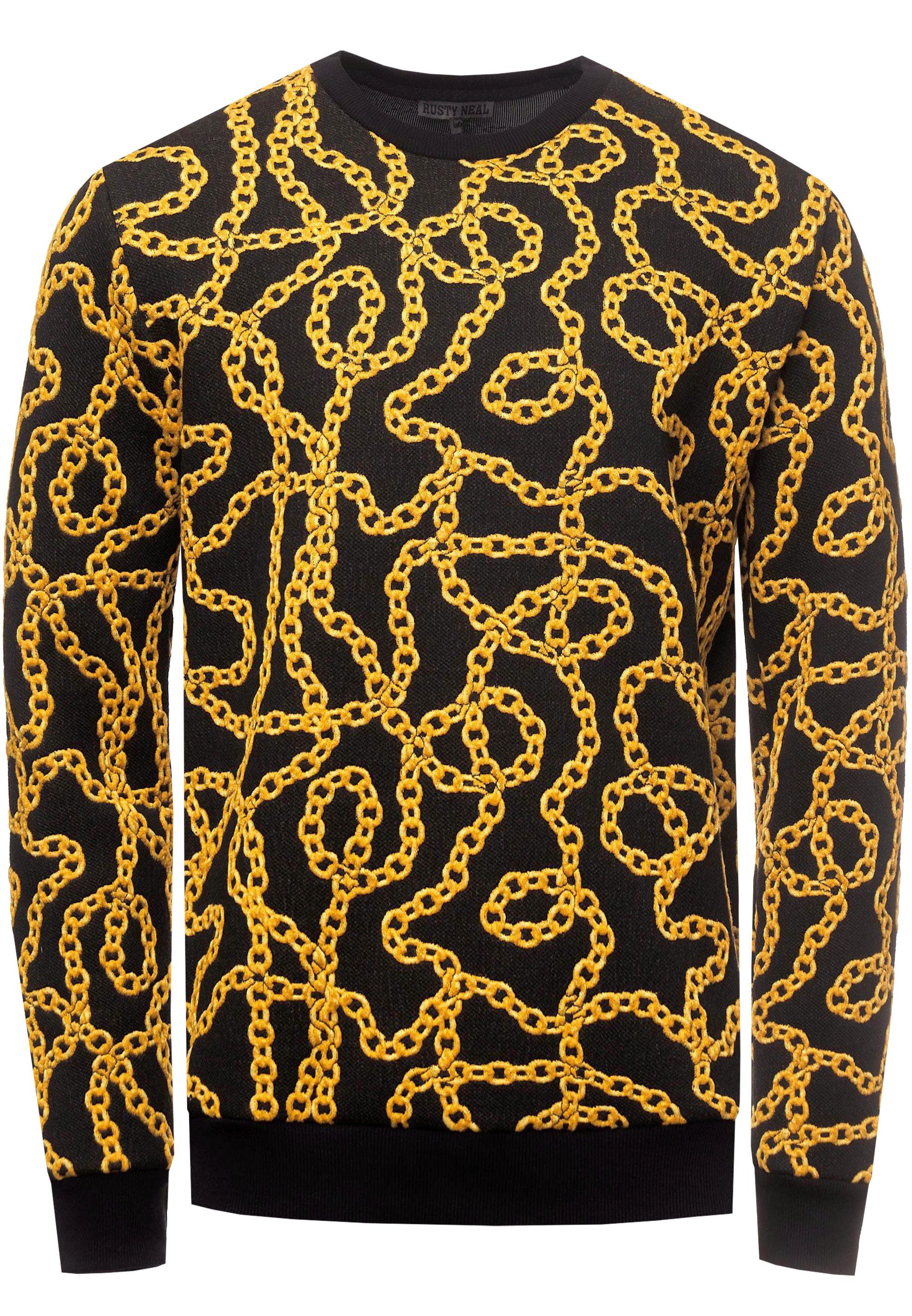 Rusty Neal Strickpullover mit ausgefallenem Muster