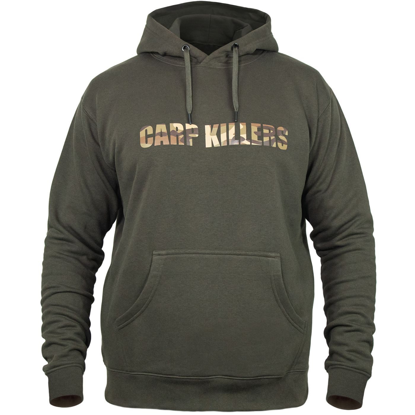 Carp Killers Kapuzenpullover Carp Killers Hoodie Oliv - Angelpullover