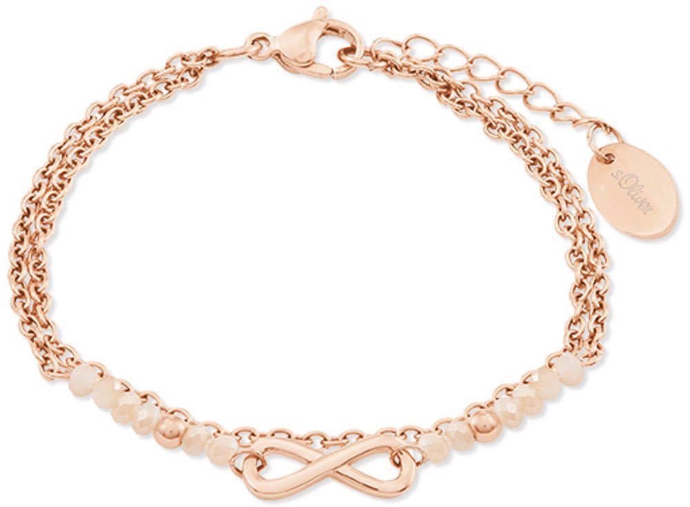 s.Oliver Armband Zweireihiges Armband mit Infinityanhänger günstig online kaufen