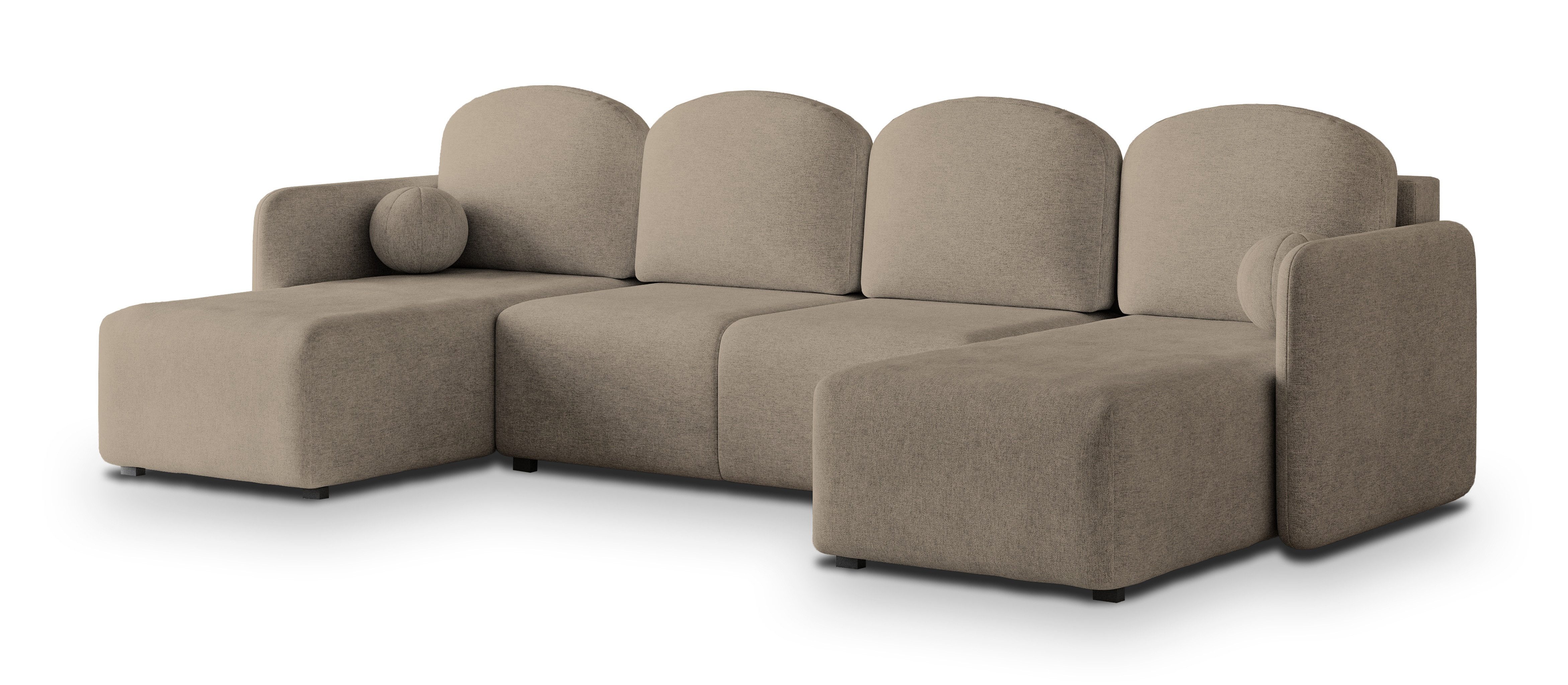 Masseno Ecksofa NUBERO mit Schlaffunktion U-Form, günstig online kaufen