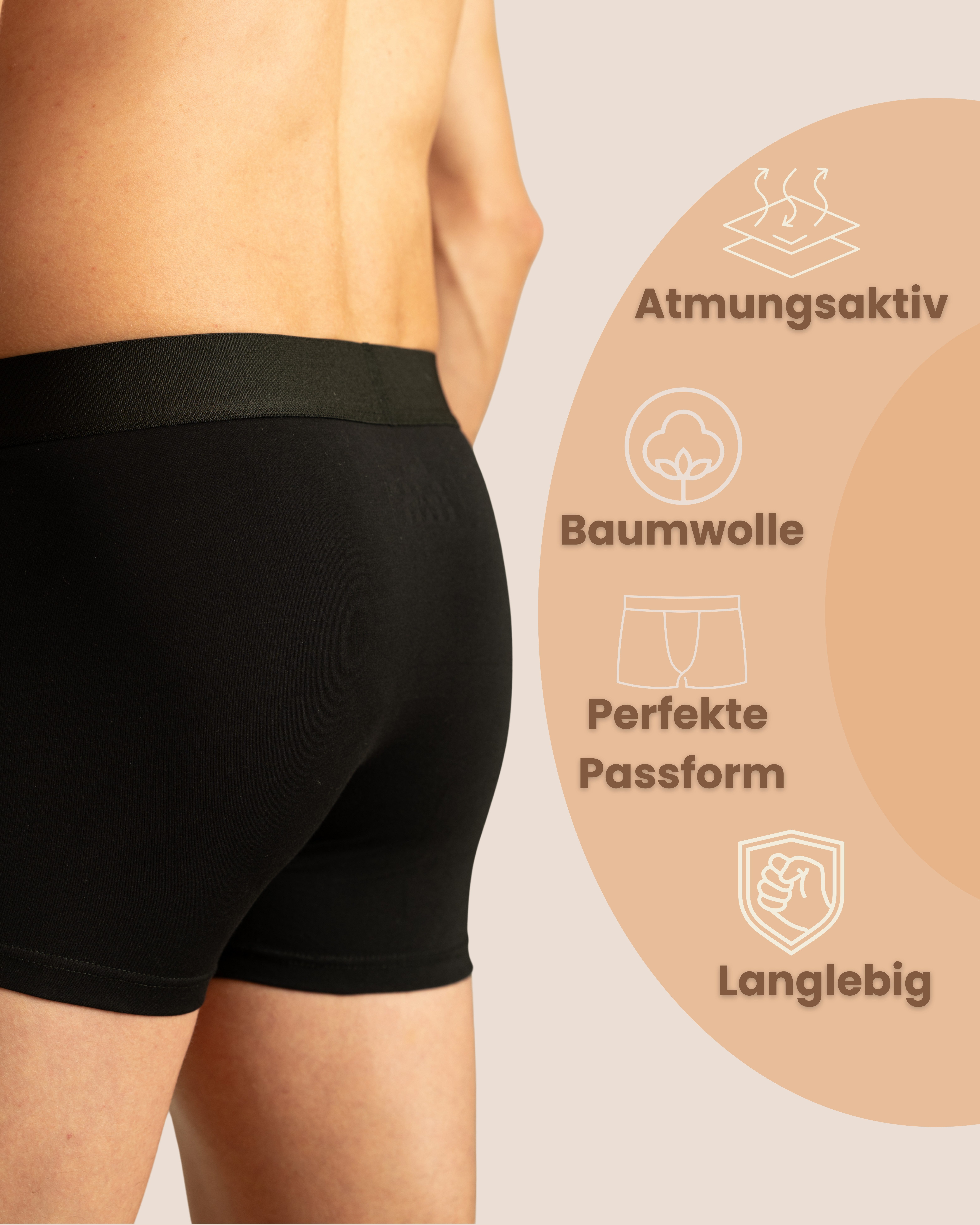 Benonetti Boxershorts 3er & 6er Pack aus Baumwolle mit hoher Tragekomfort (3 Paar, 3-St., 3er-Pack, Packung) Mit Komfortbund und Logo, ohne kratzenden Zettel