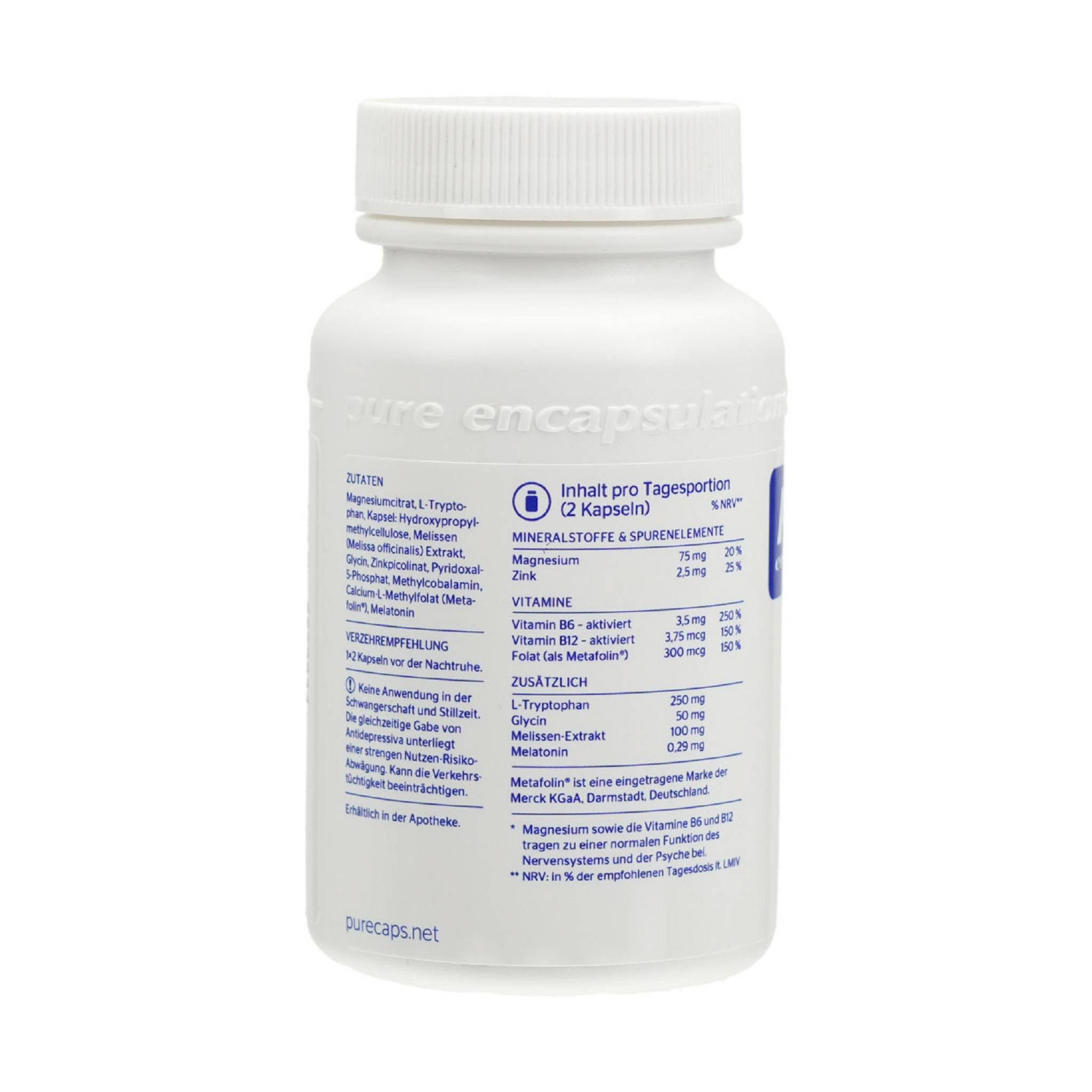 pro medico GmbH PURE ENCAPSULATIONS Schlaf Formel Kapseln Kapsel