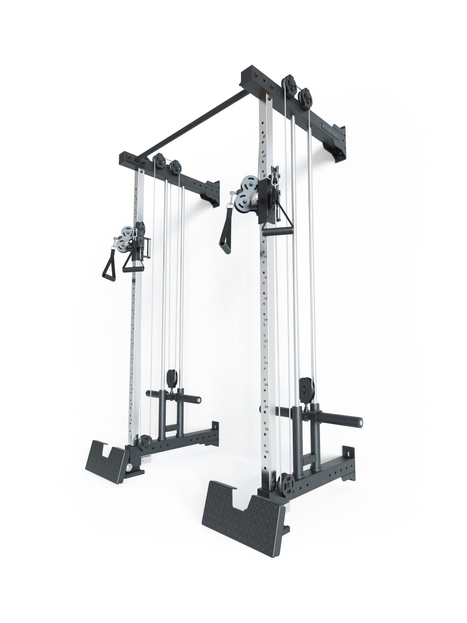 ATLETICA Power Rack R8-Nitro Dual Pulley, Wall Mounted, Dual Pulley