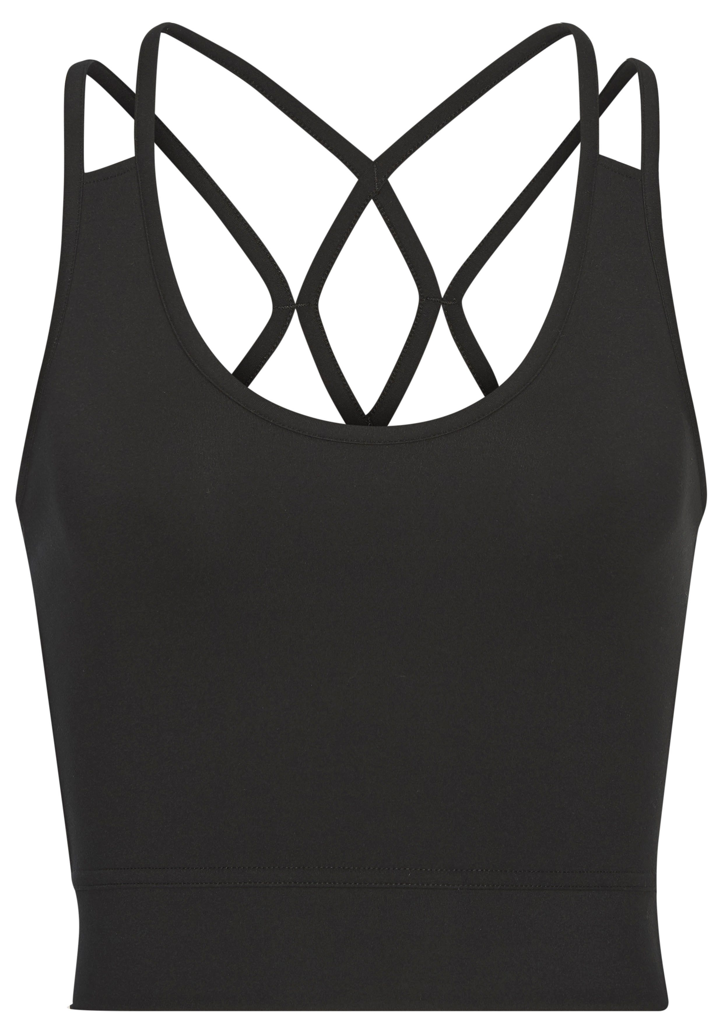 Copenhagen Studios Crop-Top mit gekreuzten Trägern und herausnehmbaren Pads günstig online kaufen
