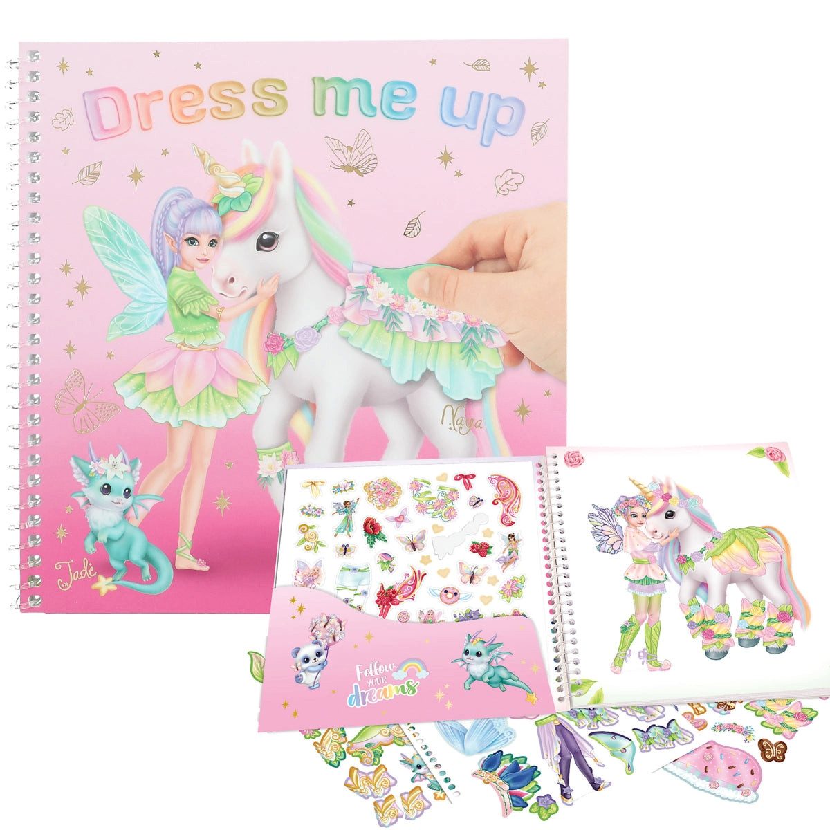 Depesche Stickerbuch Ylvi Dress Me Up Stickerbuch - Einhorn & Fee Stickeralbum