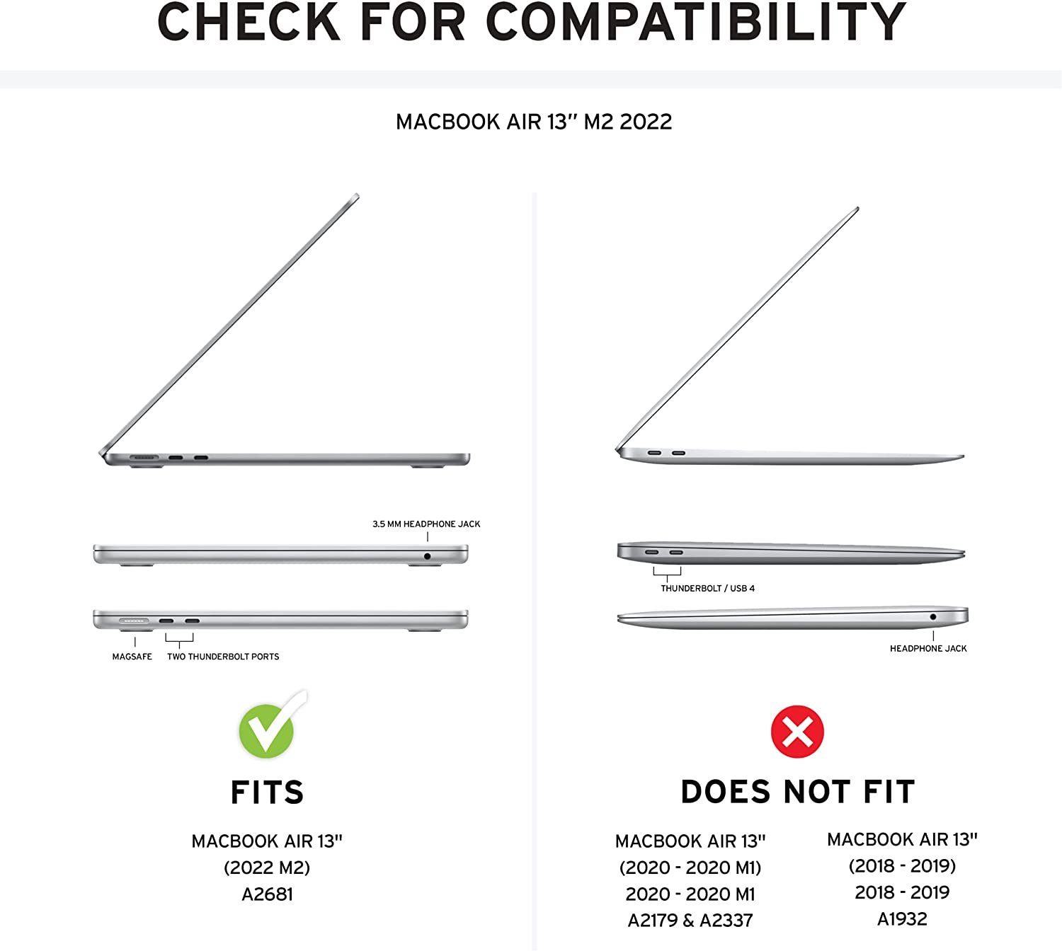 UAG Laptop-Hülle Plyo - Apple MacBook Air 13" (M2/M3 - 2022/2024) Hülle 13,6 Zoll, [Sturzfestes Case nach US-Militärstandard]
