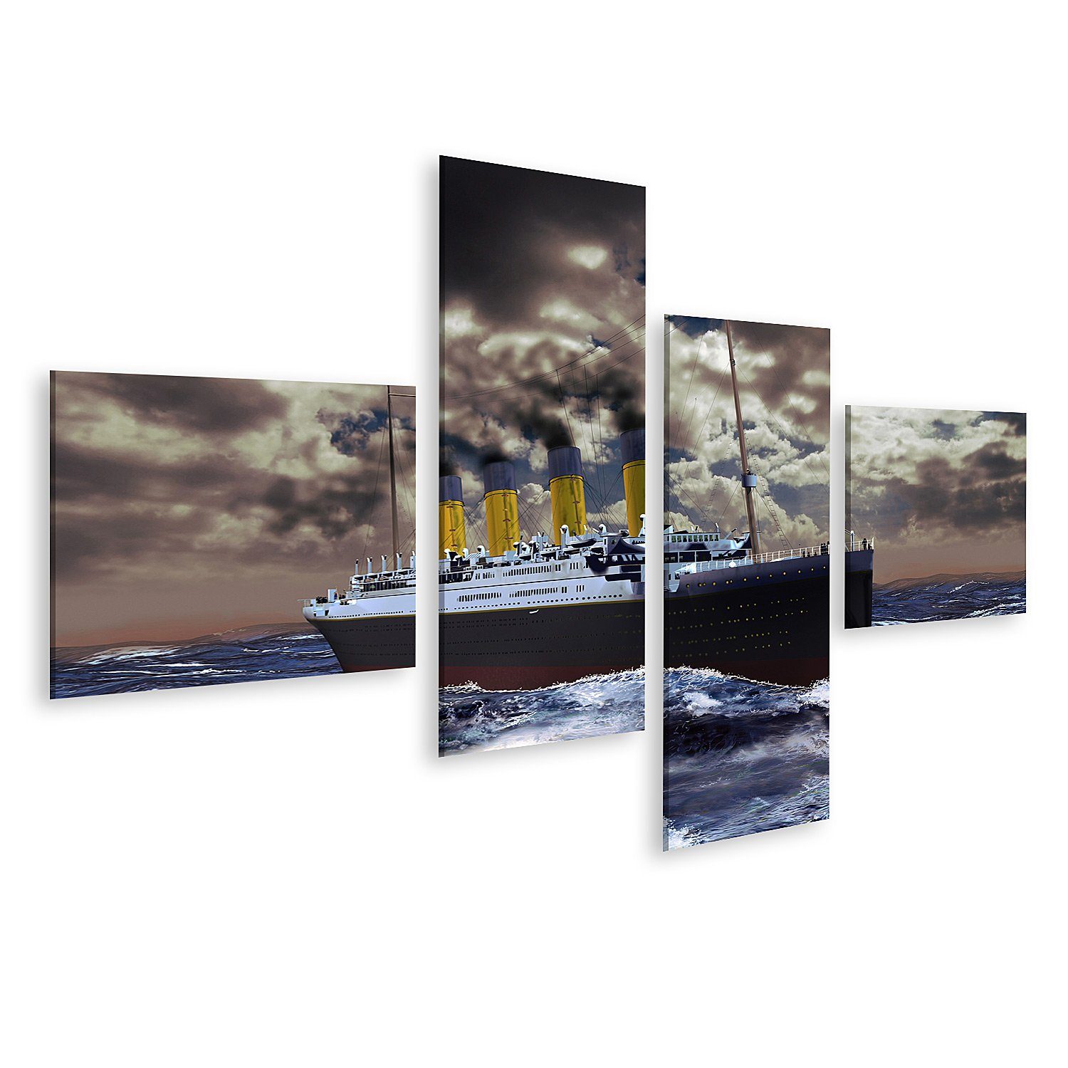 Leinwandbild Bild auf Leinwand Titanic Wandbild Poster Kunstdruck Bilder