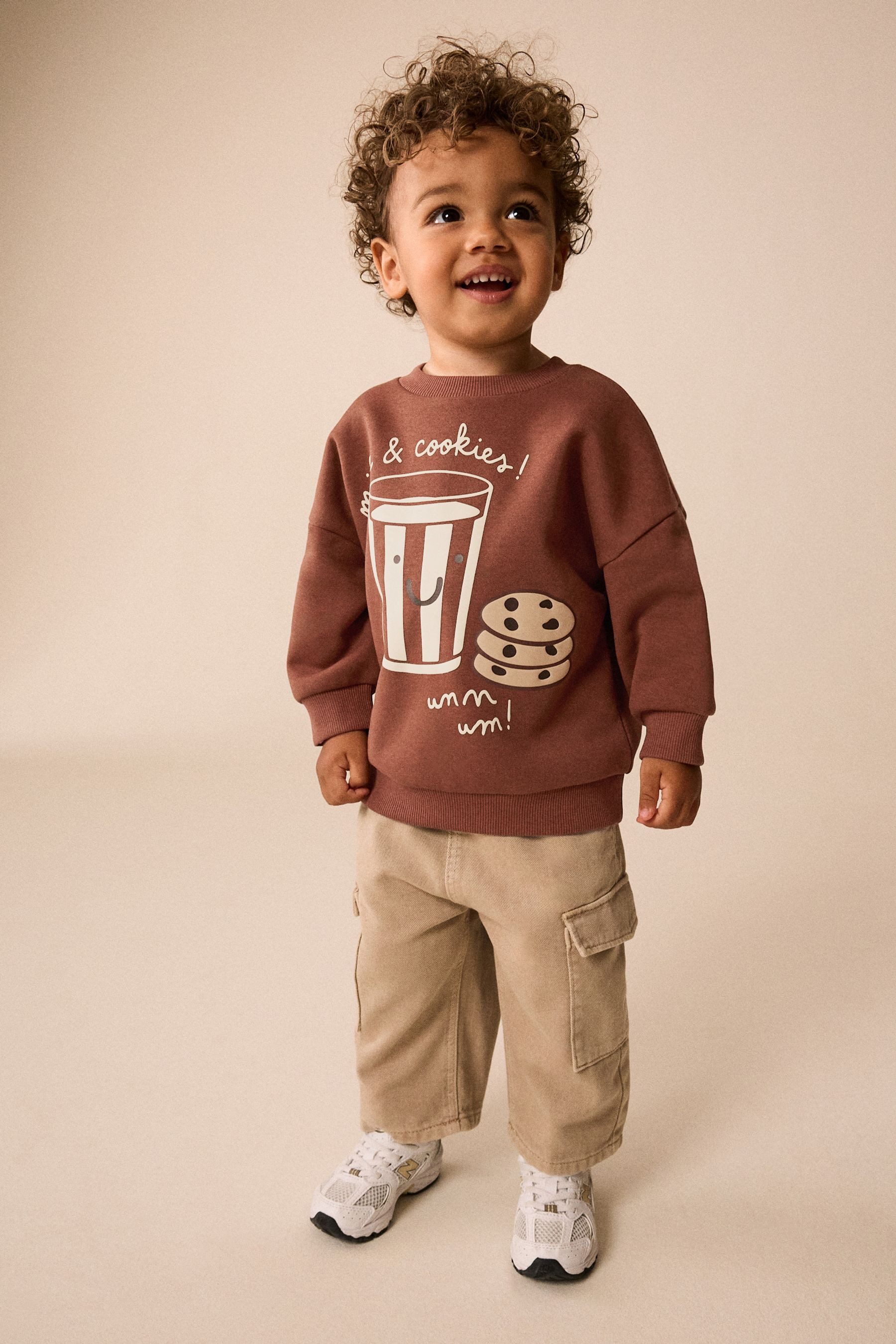 Next Sweater Rundhals-Sweatshirt mit Print (1-tlg) – Bild 4 von 5