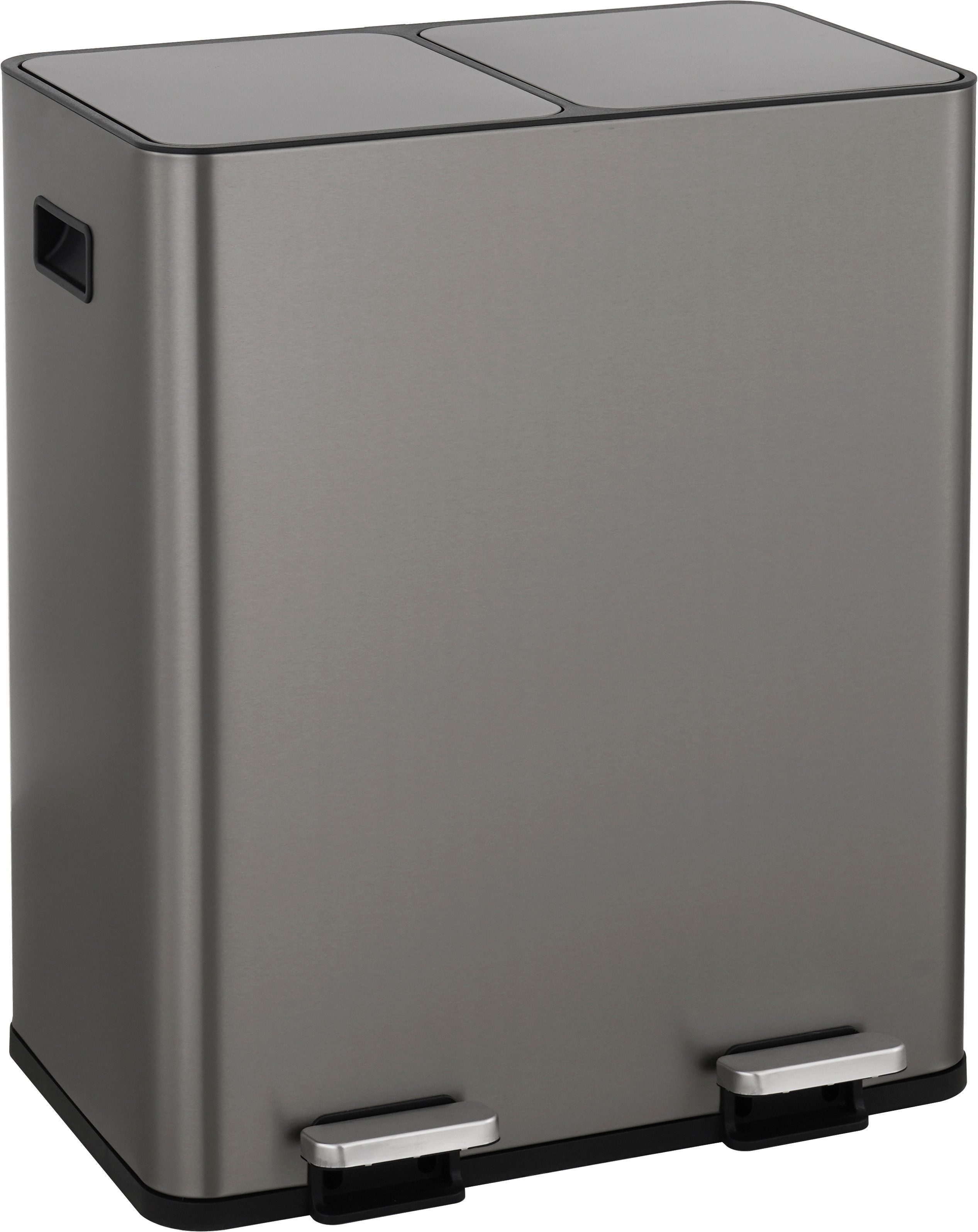 OTTO home Mülleimer Garrin, Soft Close, m. 2 Fächern, Fassungsvermögen 2x15 L bzw. 2x30 L, Mülltrennsystem mit 2 separaten Innenbehältern und Fußtrittpedalen