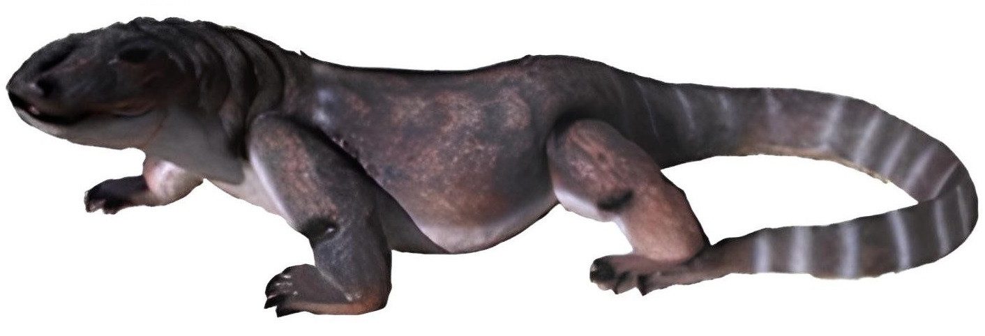 Xlmoebel Gartenfigur Dekorative Echse Statue für den Garten, lebensecht aus Kunststoff, (Skulptur A208-100cm), Hergestellt in Europa