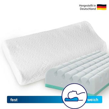 Gorilla Gesund Nackenkissen Comfort Neck Memory-Cube, Würfelprofil, Verstellbar, TENCEL® Bezug, Nackenkissen aus Memory Schaum und einzigartigem Würfelprofil