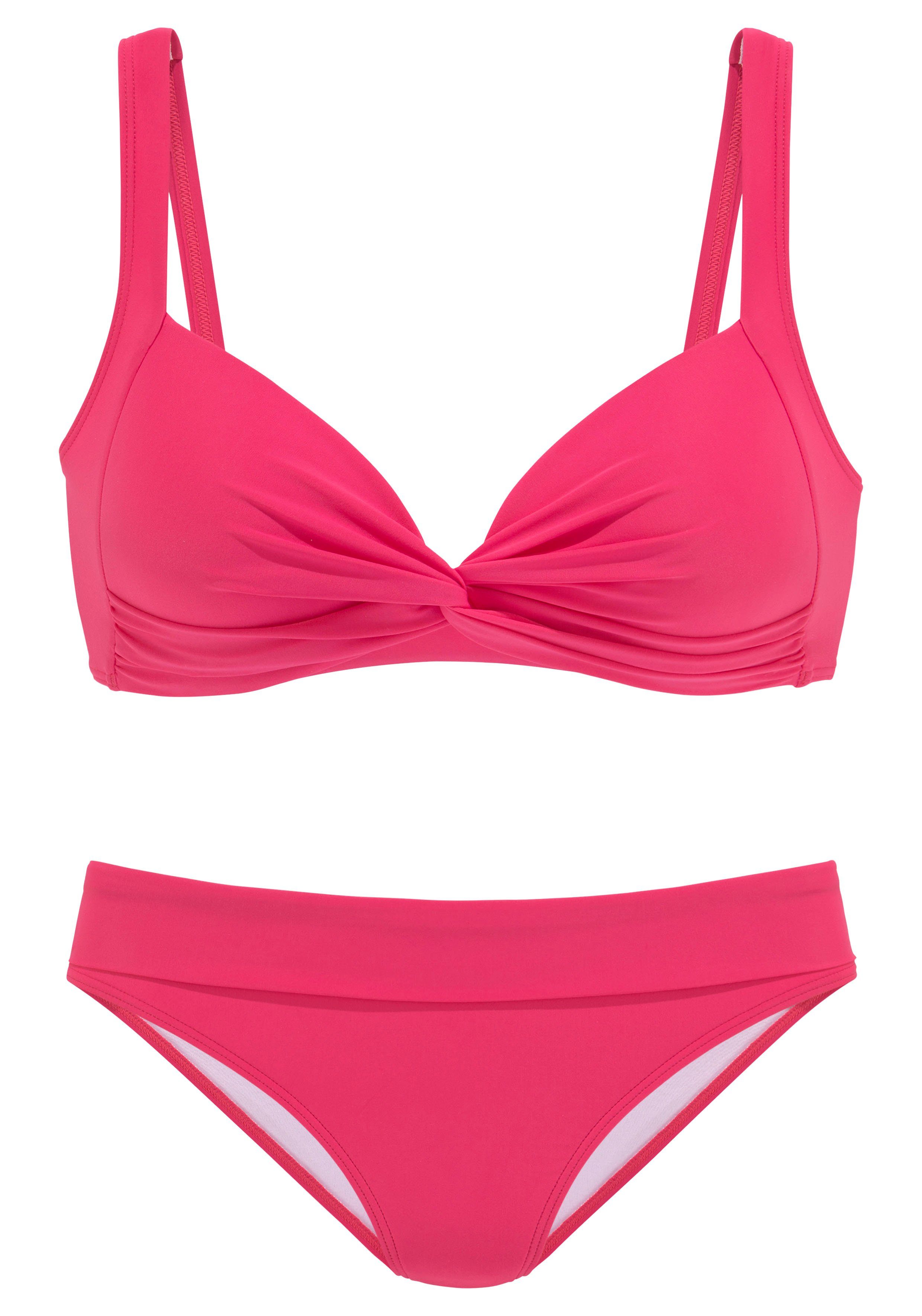 LASCANA Triangel-Bikini in Bralette-Form rot