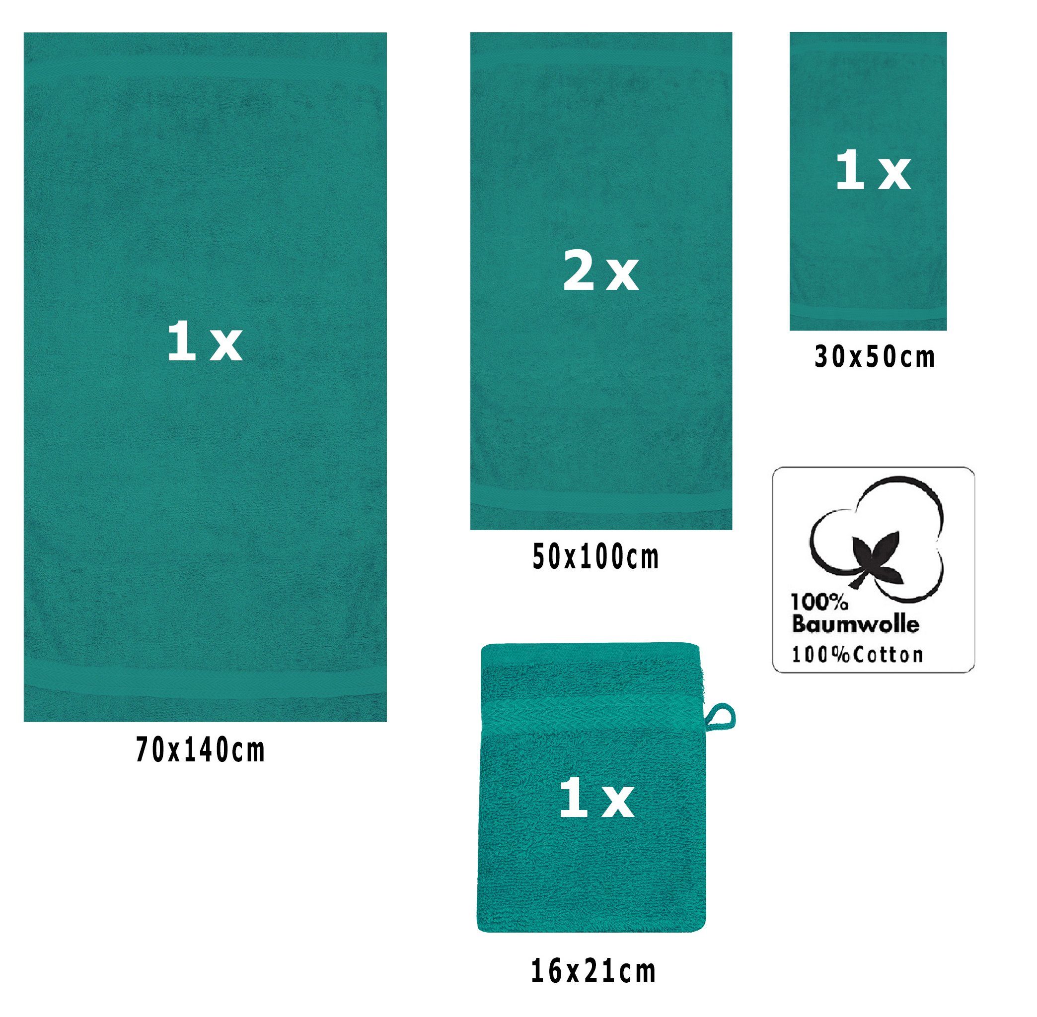 Betz Handtuch Set 5-TLG. Premium 1 Duschtuch 2 Handtücher 1 Gästetuch 1 Was günstig online kaufen