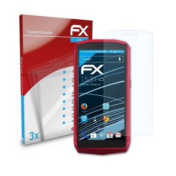 atFoliX Schutzfolie Displayschutz für Cubot Pocket, (3 Folien), Ultraklar und hartbeschichtet