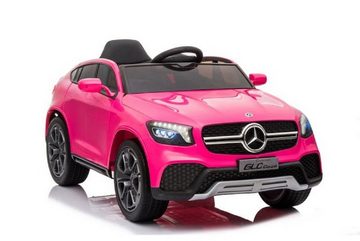 ES-Toys Elektro-Kinderauto Kinder Elektroauto Mercedes GLC, Belastbarkeit 40 kg, pink, Kunstledersitz, EVA-Reifen