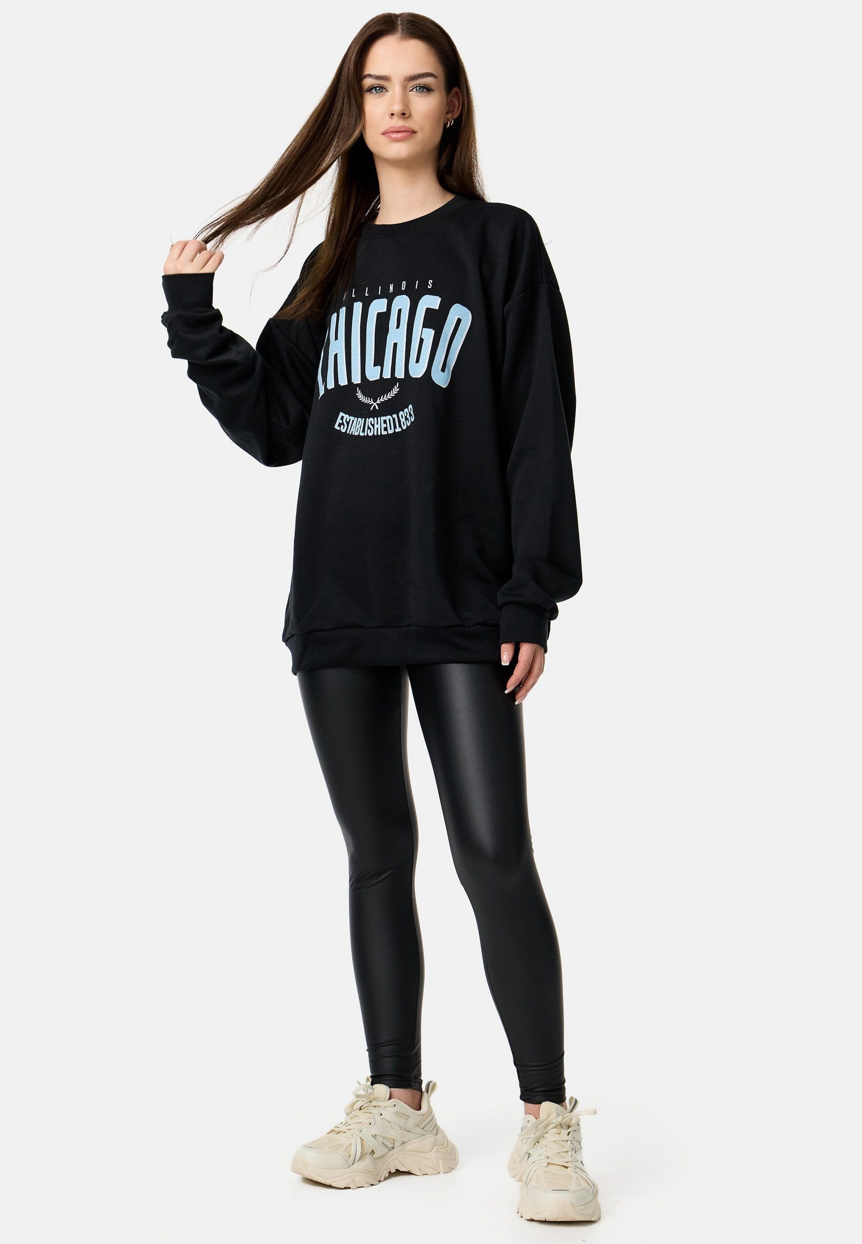 Worldclassca Sweatshirt Worldclassca Oversized Sweatshirt Sweater Shirt Bedruckt Langarmshirt Neue Kollektion - Stilvolle und gemütliche Streetwear Mode