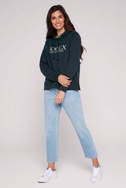 SOCCX Kapuzensweatshirt mit Seitenschlitze