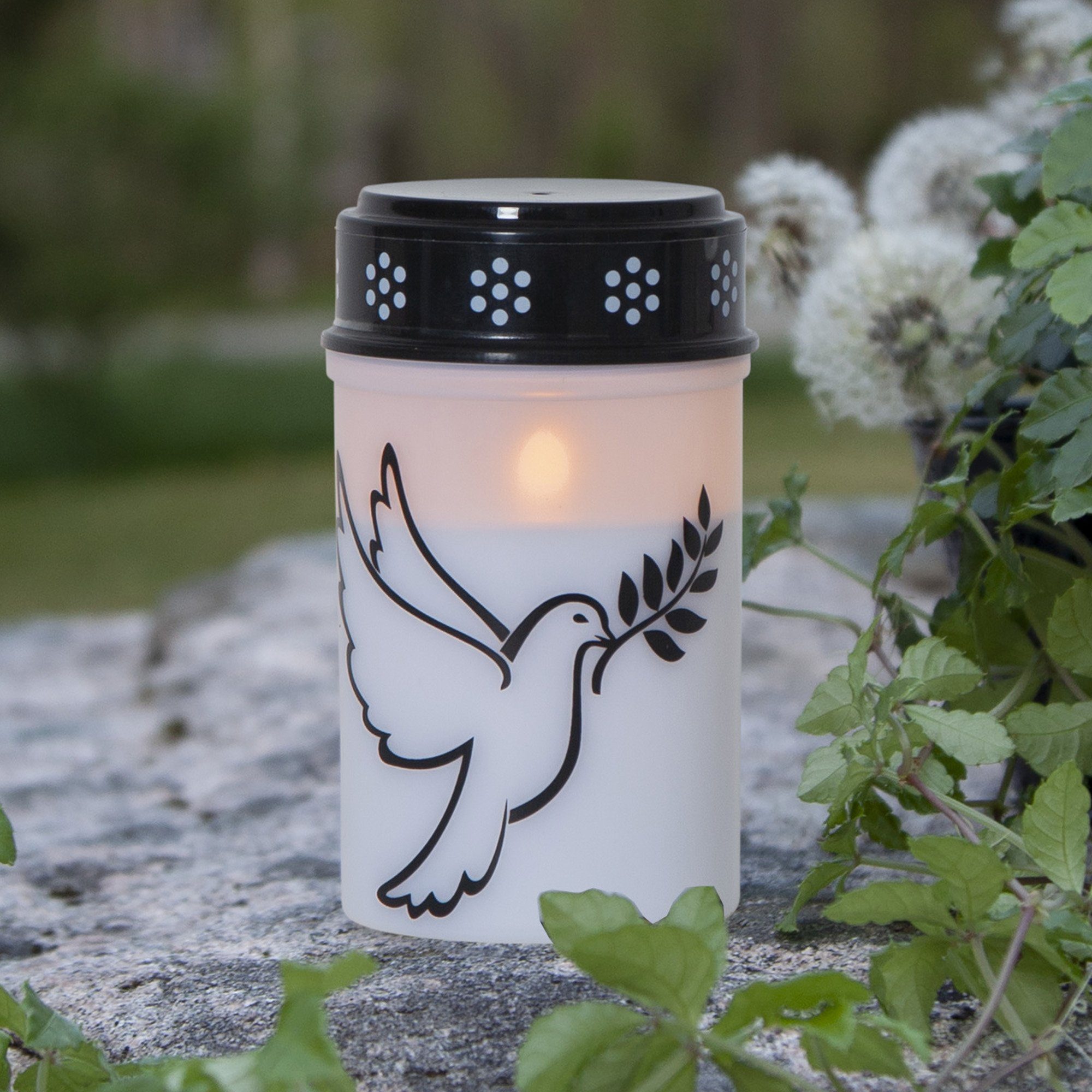 STAR TRADING LED-Kerze Grabkerze Dove (1-tlg) – Bild 2 von 5