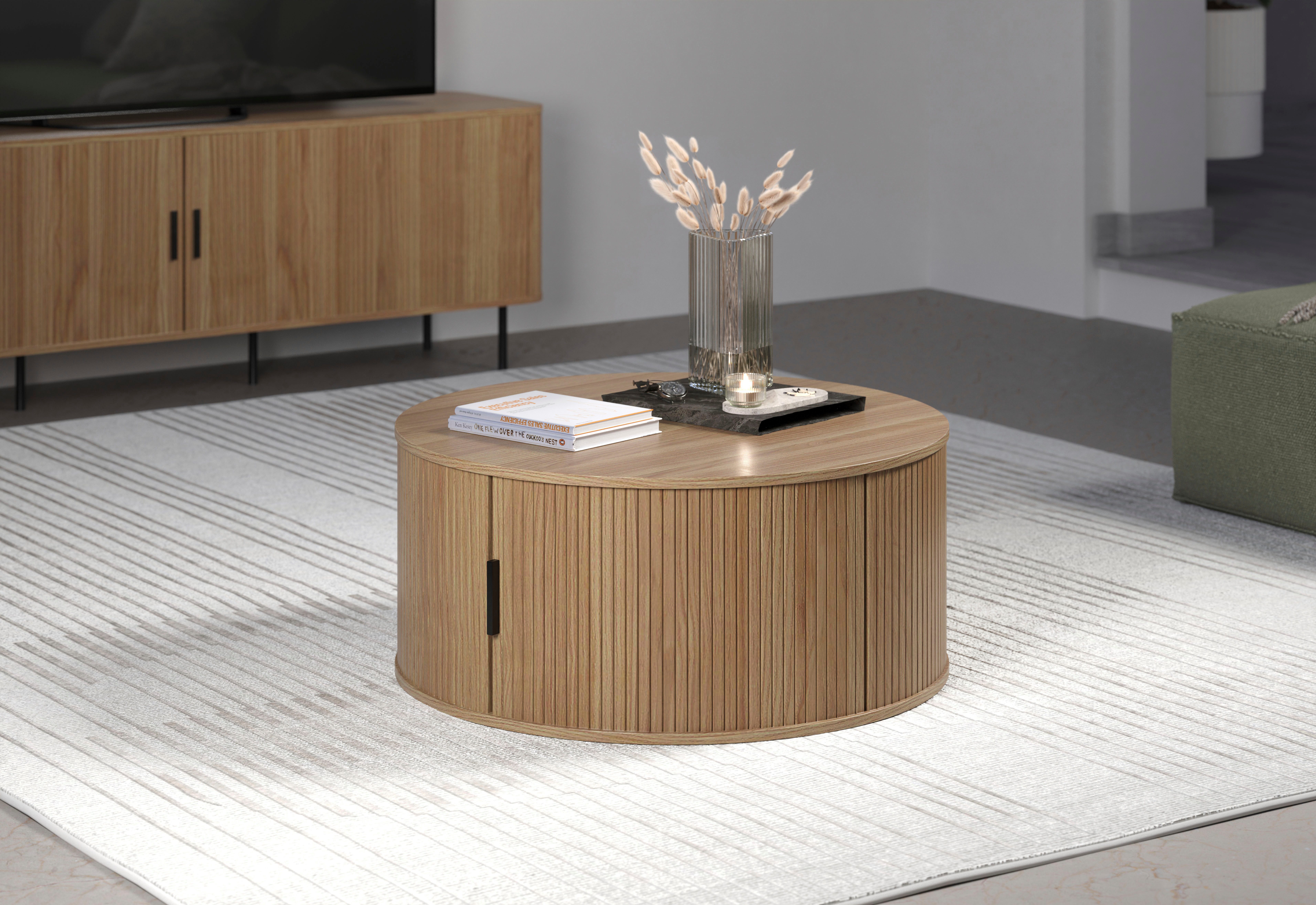 Home affaire Couchtisch Ronda (1-St), Runder Sofatisch mit Stauraum - Maße (B/T/H) 80/80/36 cm – Bild 2 von 5