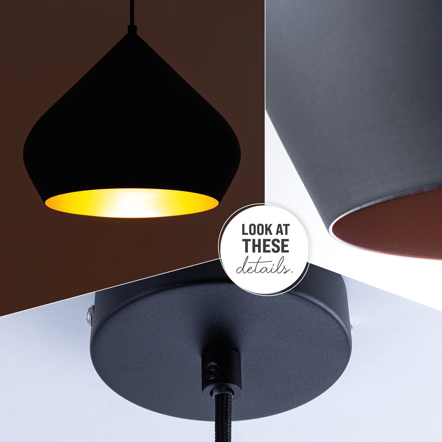 Industrial Esstischlampe Ã˜38cm Küchenlampe Home Paco Leuchtmittel, Alex, Pendelleuchte Esszimmer Hängelampe ohne