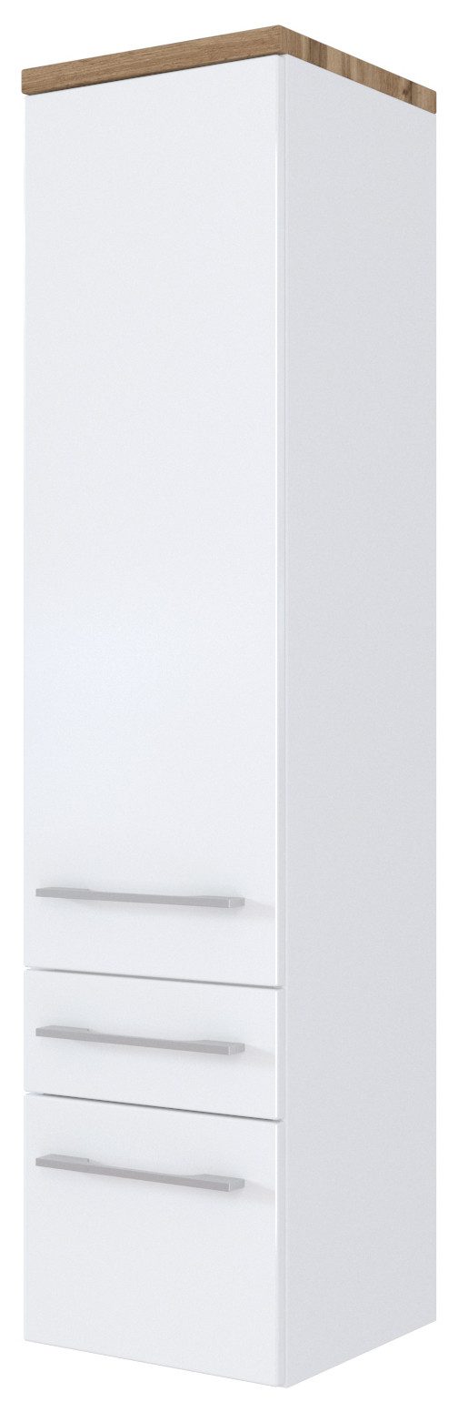 Basera® Midischrank Avola 30 cm breit weiß, Badezimmermöbel