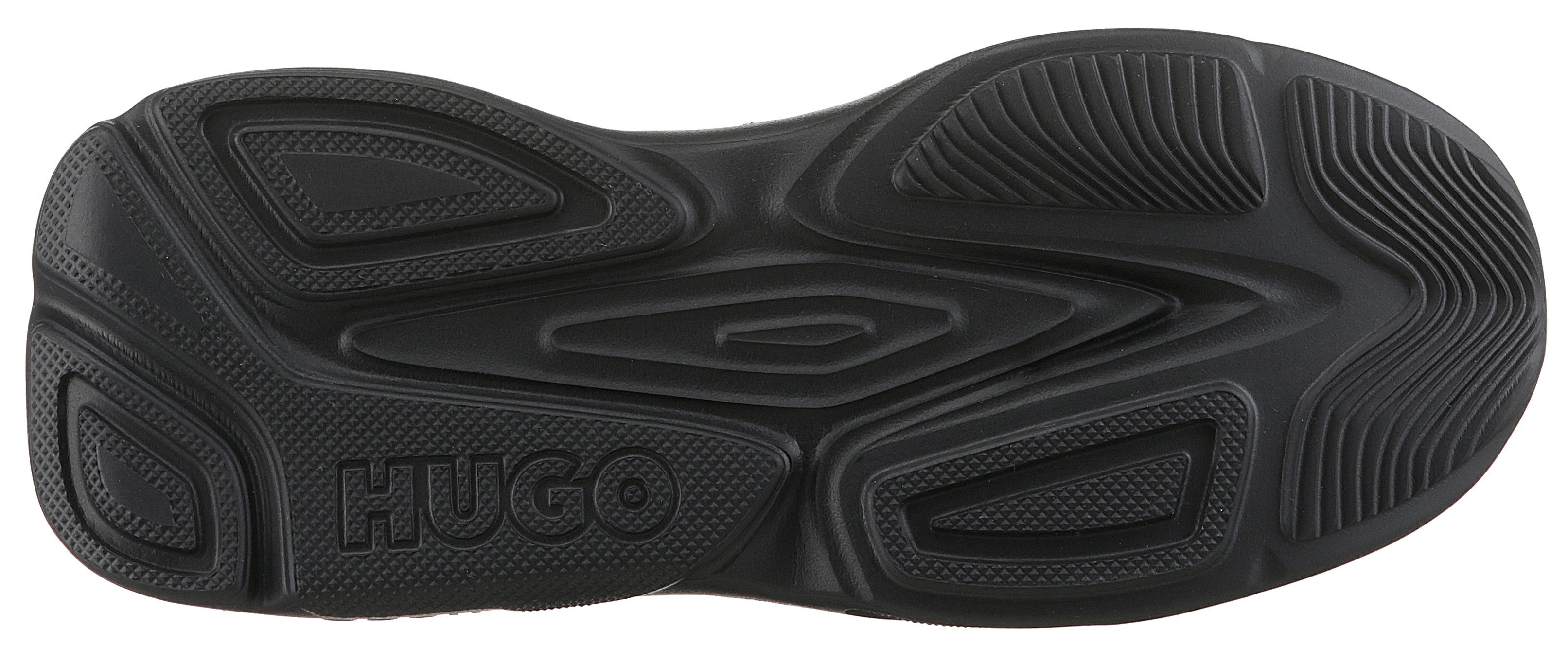 HUGO Leon_Runn Sneaker, Schnürschuh, Halbschuh, Freizeitschuh, HUGO Schriftzug an der Ferse