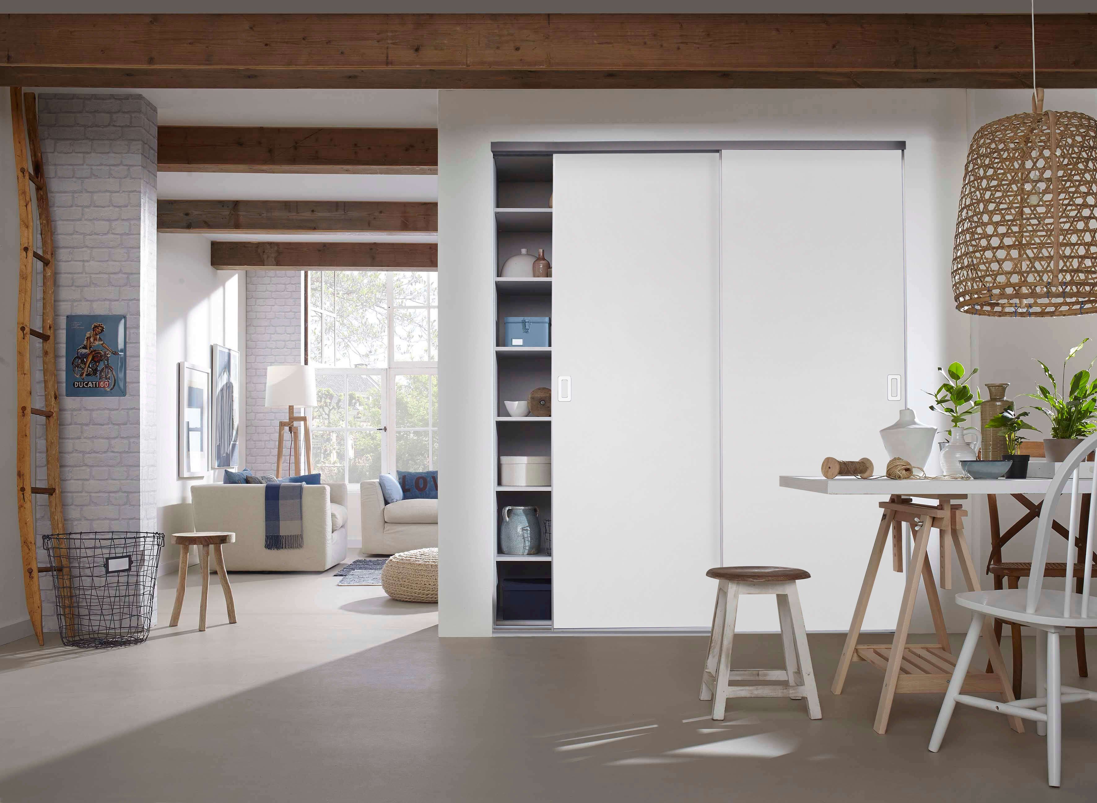 hibitaro Schiebetür Hibitaro Schiebetürbausatz Komplett mit U-Profilen