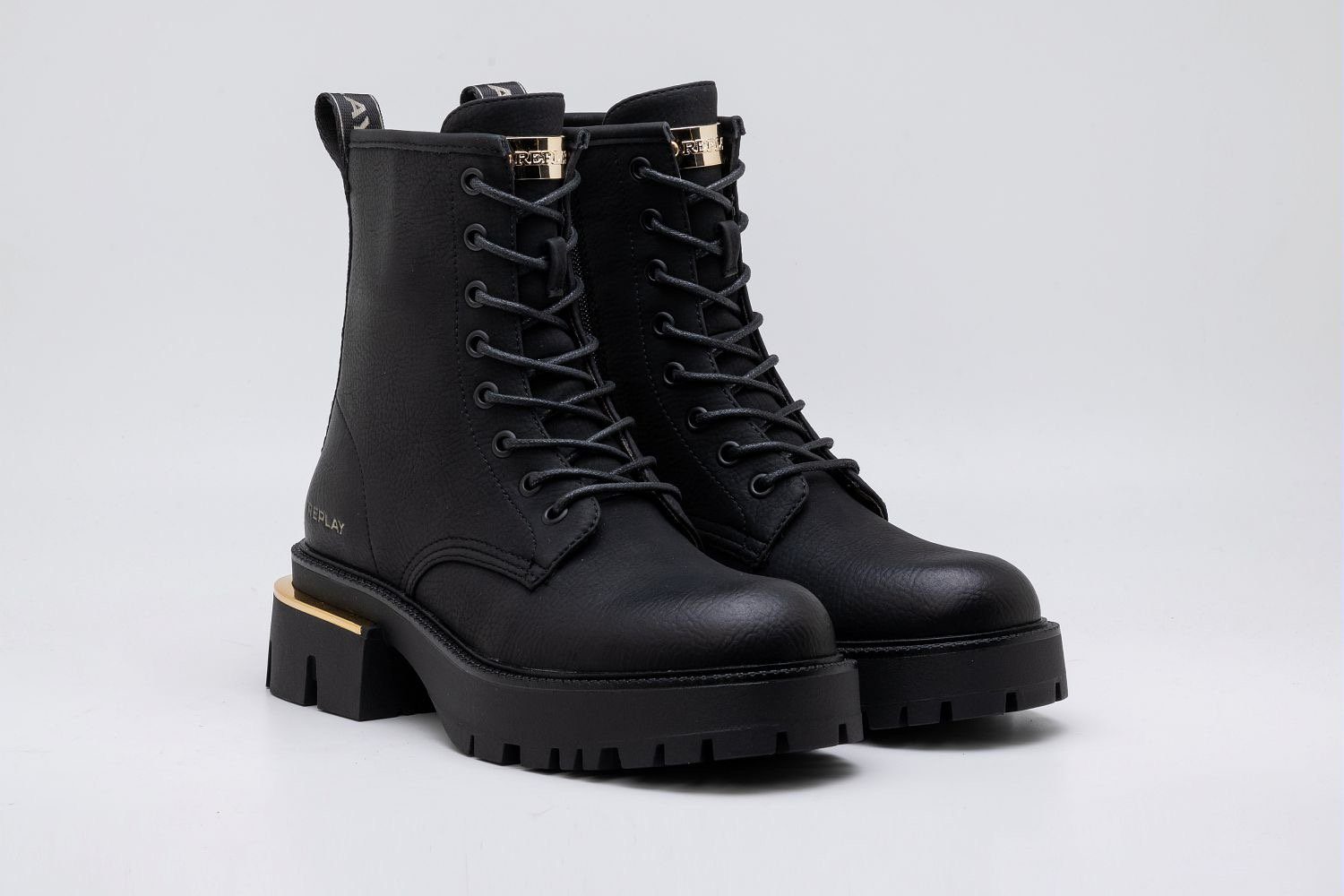 Replay BOOT Schnürboots Plateaustiefel, Schnürstiefel mit Anziehlasche