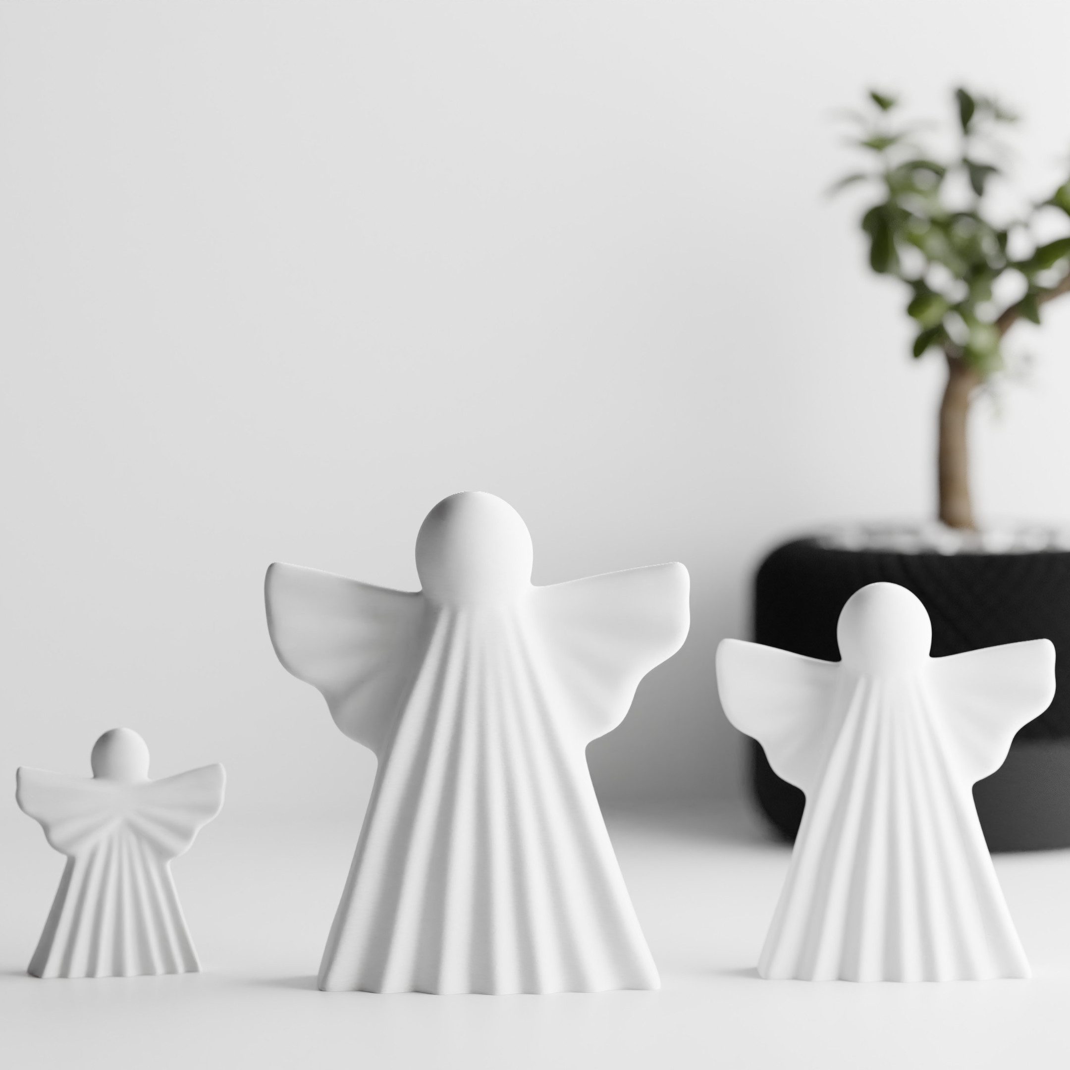 Shapes - Decorations Engelfigur Deko Engel 3er Set – moderne Weihnachtsdeko günstig online kaufen