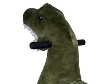 TPFLiving Reittier Dino Rex - Größe M - Farbe: grün, Schaukeltier für Kinder ab 3 bis 6 Jahren - Sitzhöhe: 65 cm