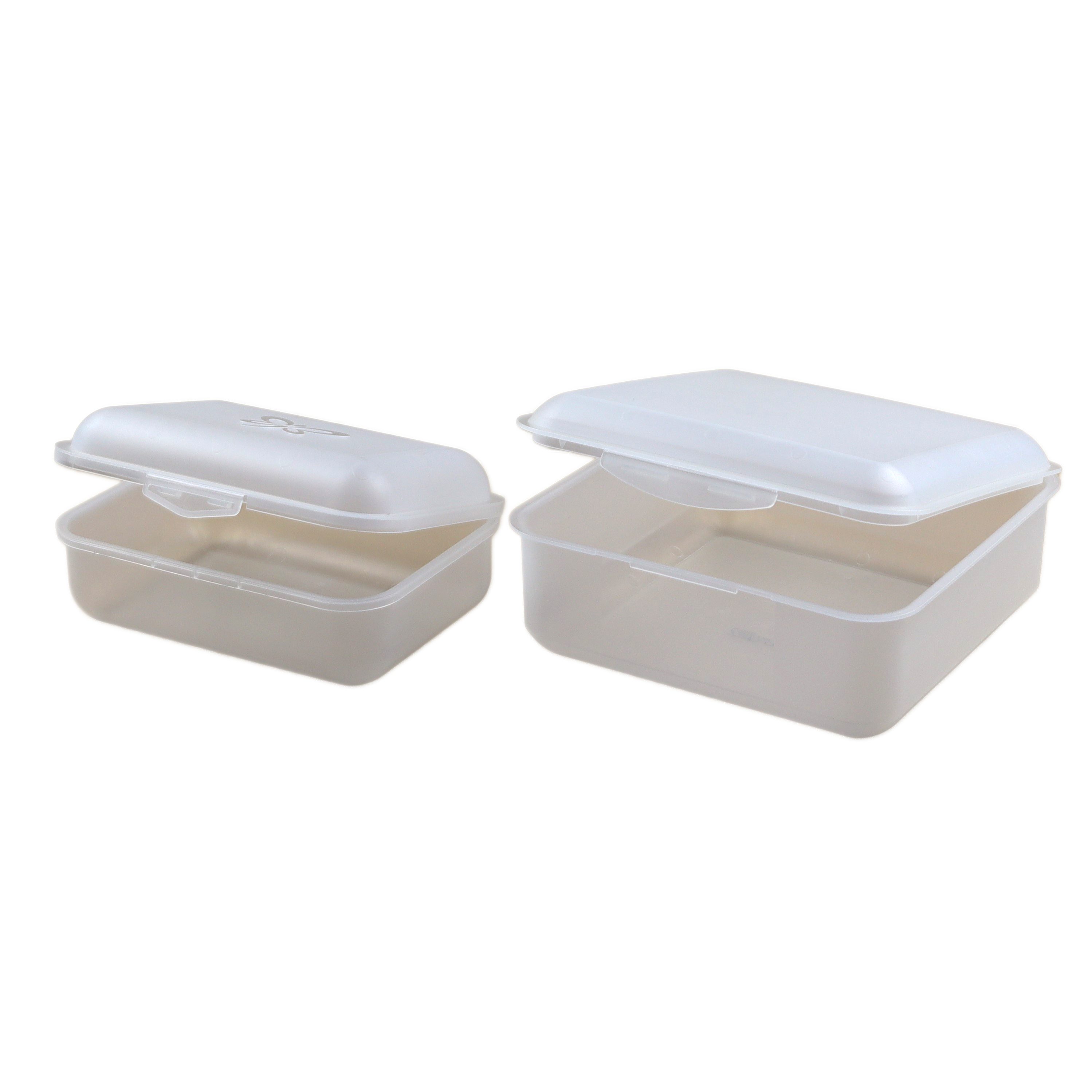 Jemako Хранилищаsbox Vesperdose Brotbox Lunchbox Kunststoff-Behälter transparent Jemako