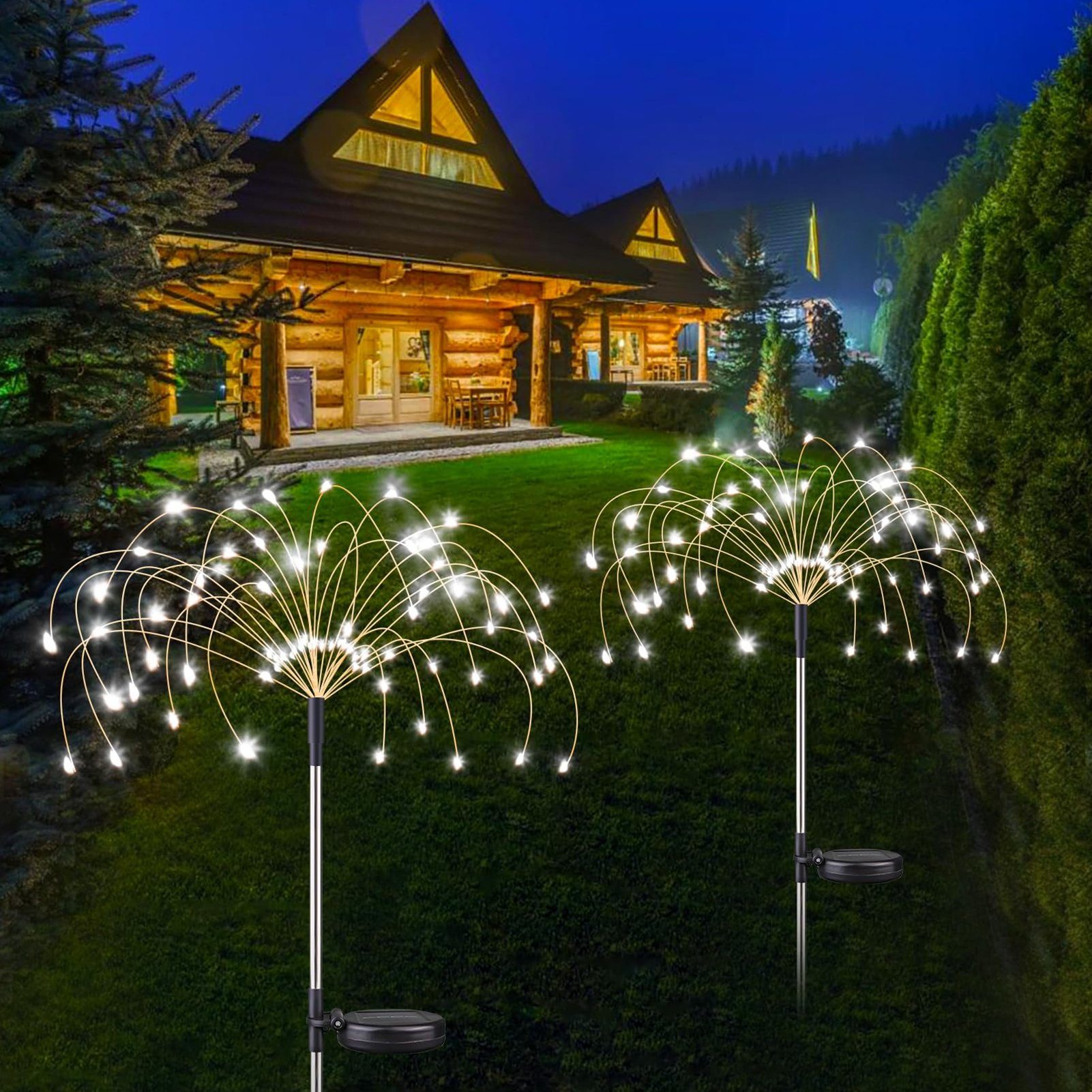 Rutaqian LED Solarlampe Licht Freien, den LED-Solarleuchte, LED wechselbar Solarleuchte Buntes im Garten für