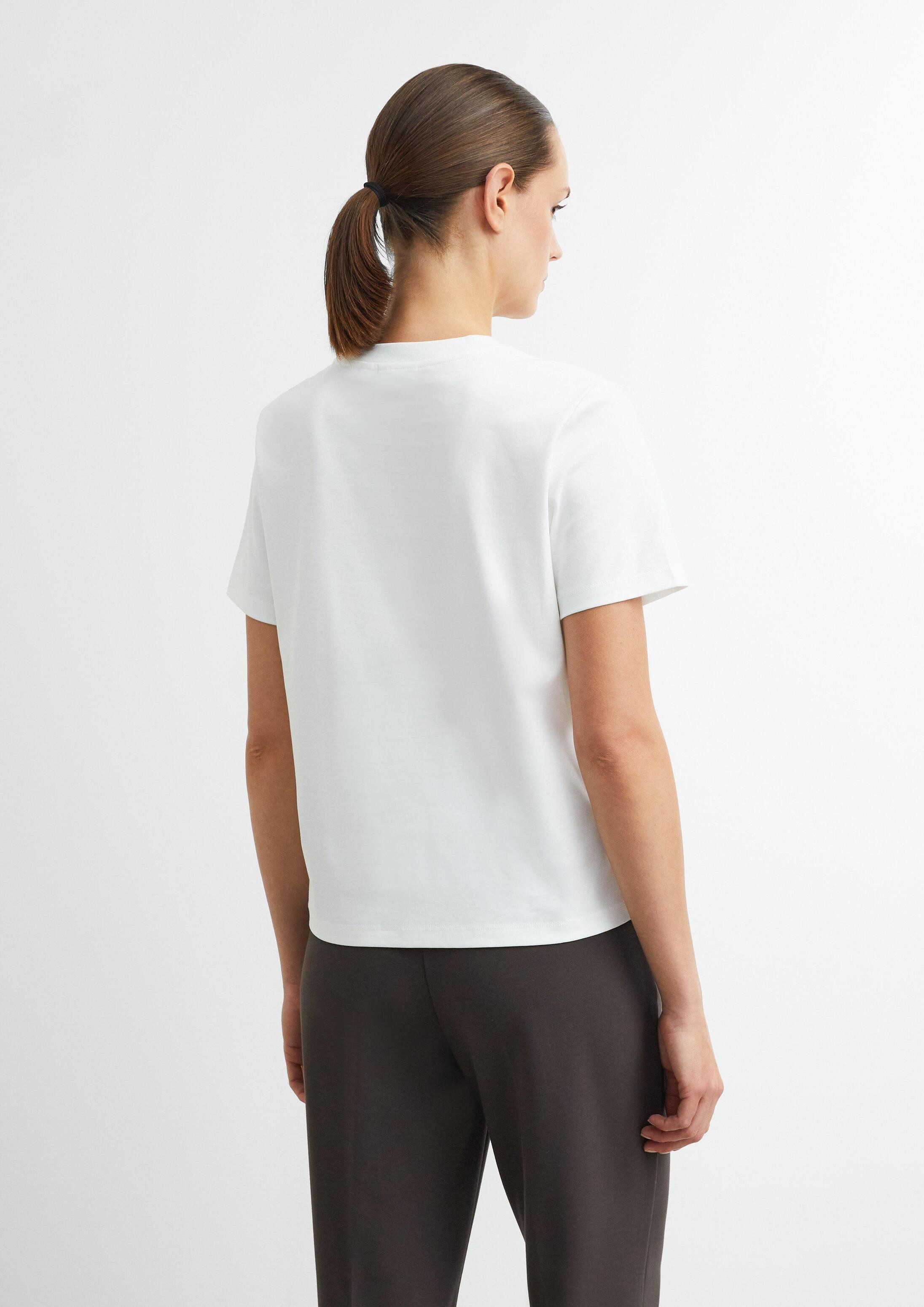 comma Kurzarmshirt T-Shirt Hochwertiges T-Shirt aus Baumwolle
