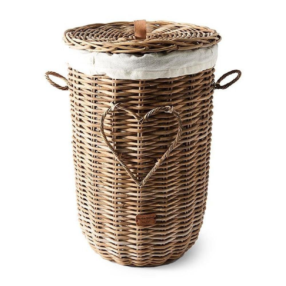 Rivièra Maison Badorganizer Wäschekorb Heart Laundry Rustic Rattan günstig online kaufen