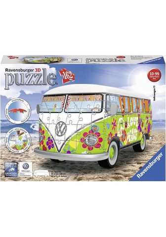 RAVENSBURGER 3D-Puzzle "VW Bus T1 - Hippie Sty...