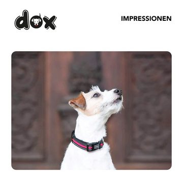 DDOXX Hunde-Halsband Hundehalsband Air Mesh, reflektierend, verstellbar, gepolstert, Pink S - 2.0 X 27-37 Cm