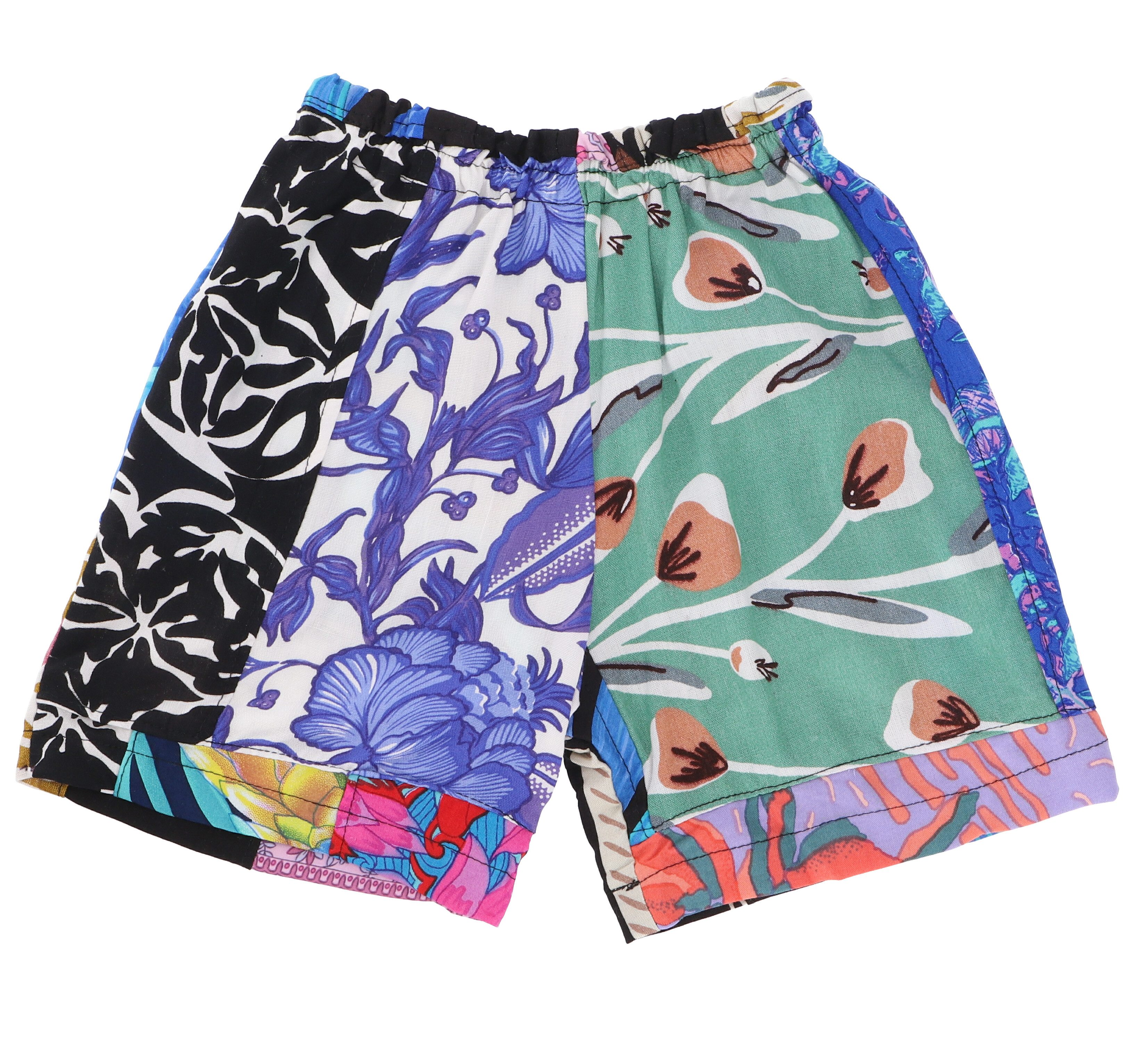 Guru-Shop Relaxhose Batik Patchwork upcycling Kindershorts, Hippie..