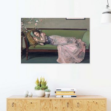 Posterlounge Poster Sir John Lavery, Das grüne Sofa, Schlafzimmer Malerei