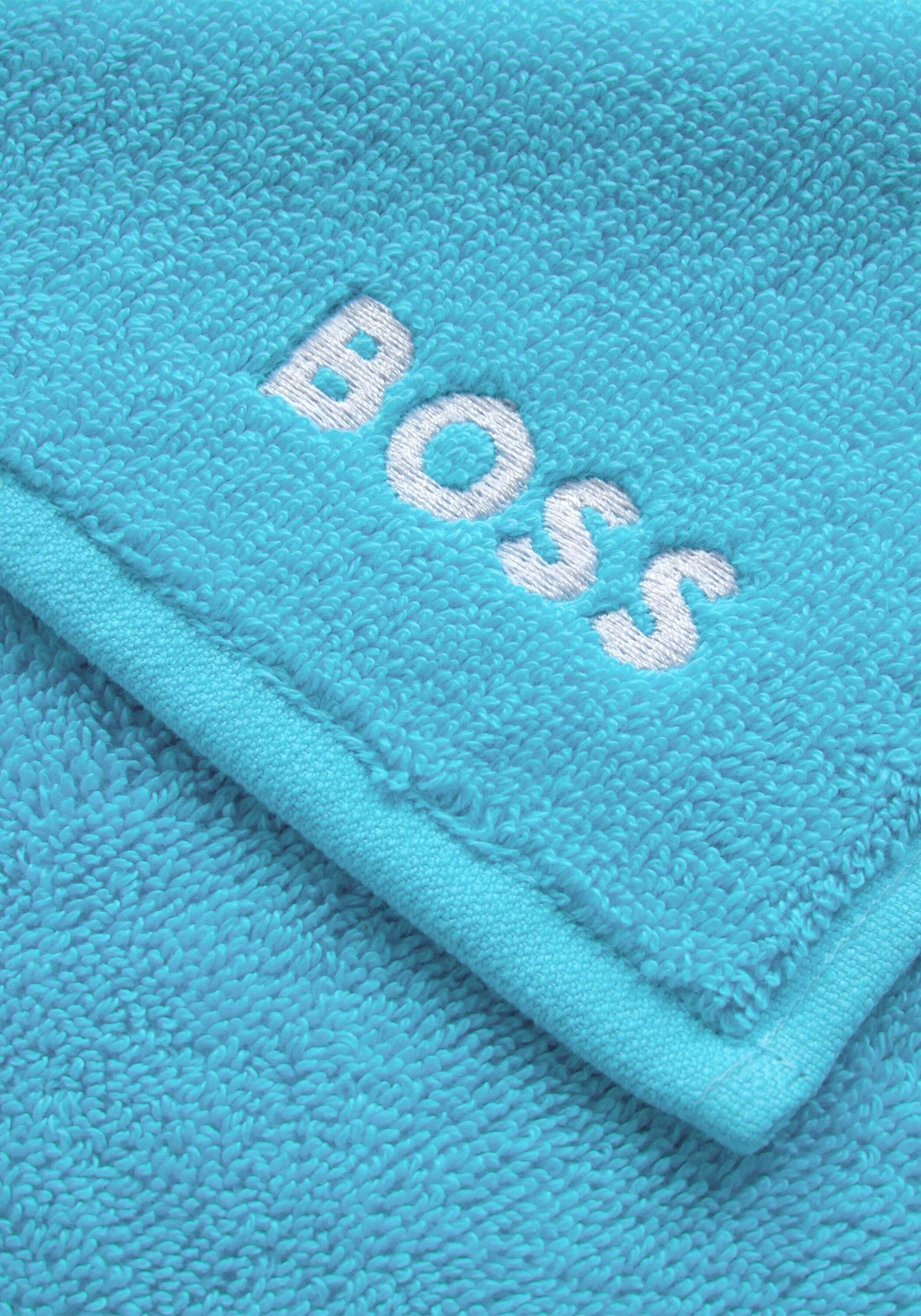 Hugo Boss Home mit Waschlappen, Design modernem Duschtuch RIVERBN 4er-Set