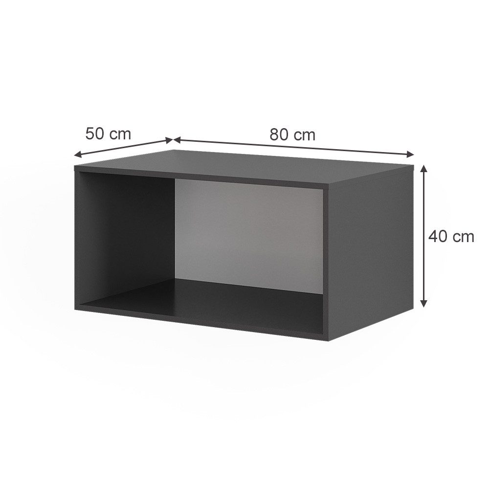 Vicco Kleiderschrank Elmo, Anthrazit, 80 x 40 cm