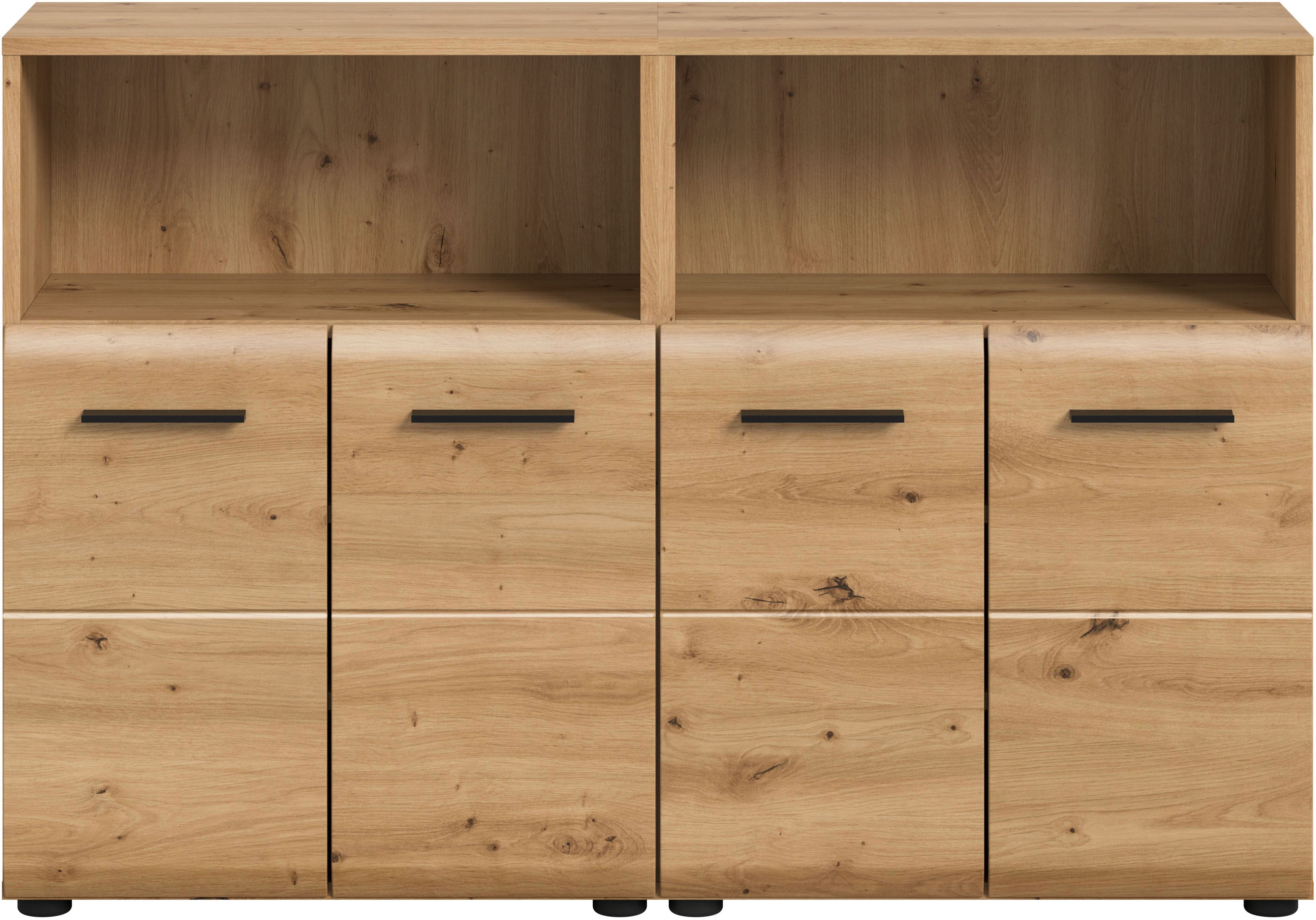 welltime Badmöbel-Set FLORENZ, TOPSELLER!, 2-teilige Badkombination, hochwertige MDF-Front, (Set, 2-St., 2-teiliges Set bestehend aus: 2 Midischrank breit), Bad-Kombination, Bad-Möbel, Badezimmer, Kombination, Kombi