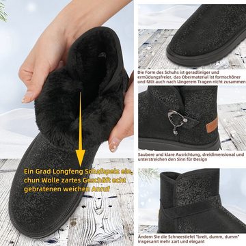 NULSTA Winterboots (Wasserdicht Warm Plush Gefütterte Schneestiefel Stiefeletten, Damen Winterschuhe Winterstiefel Snowboots) Winter Outdoors Rutschfeste Stiefel Snowboots