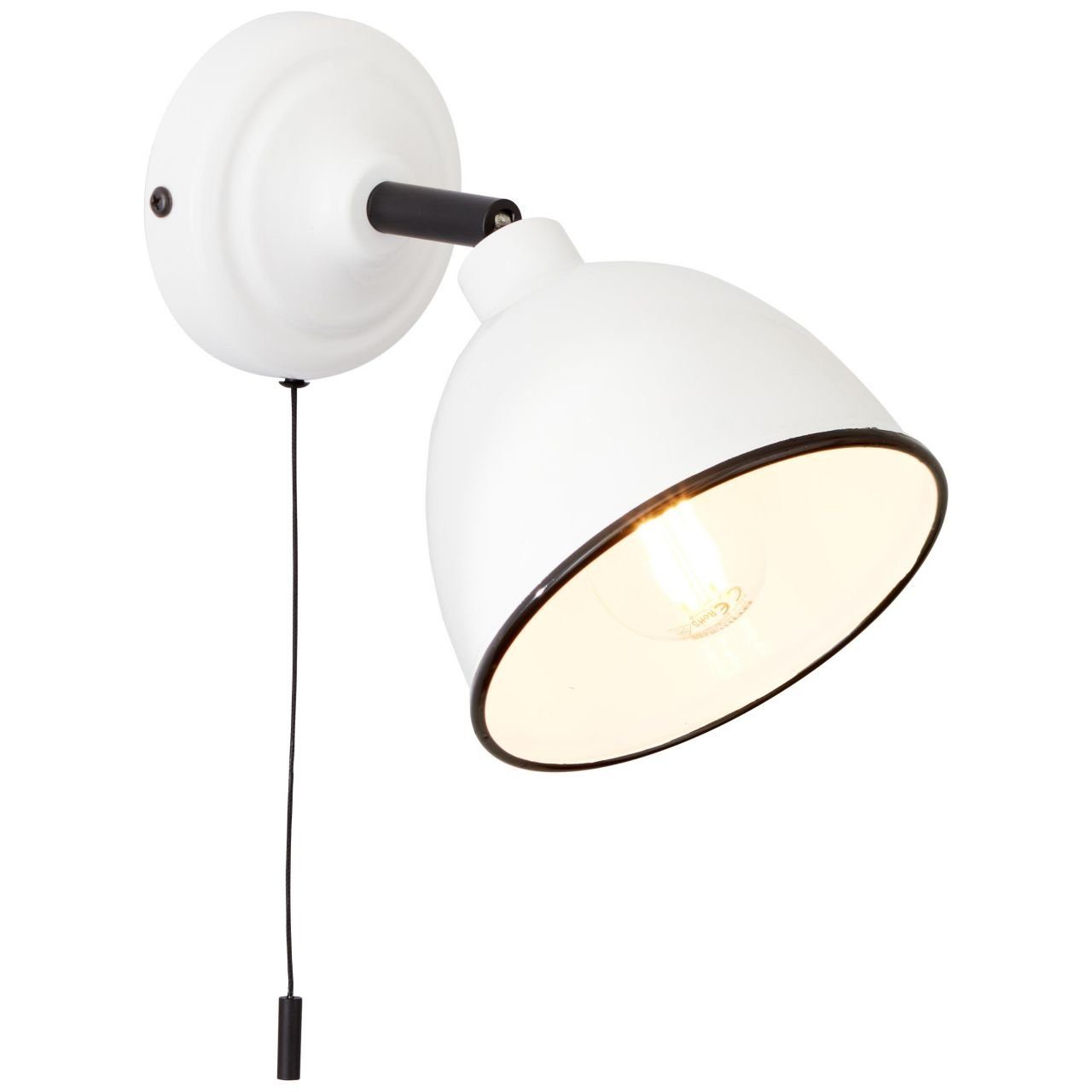 Brilliant Wandleuchte Telio, ohne Leuchtmittel, Wandlampe mit Zugschalter