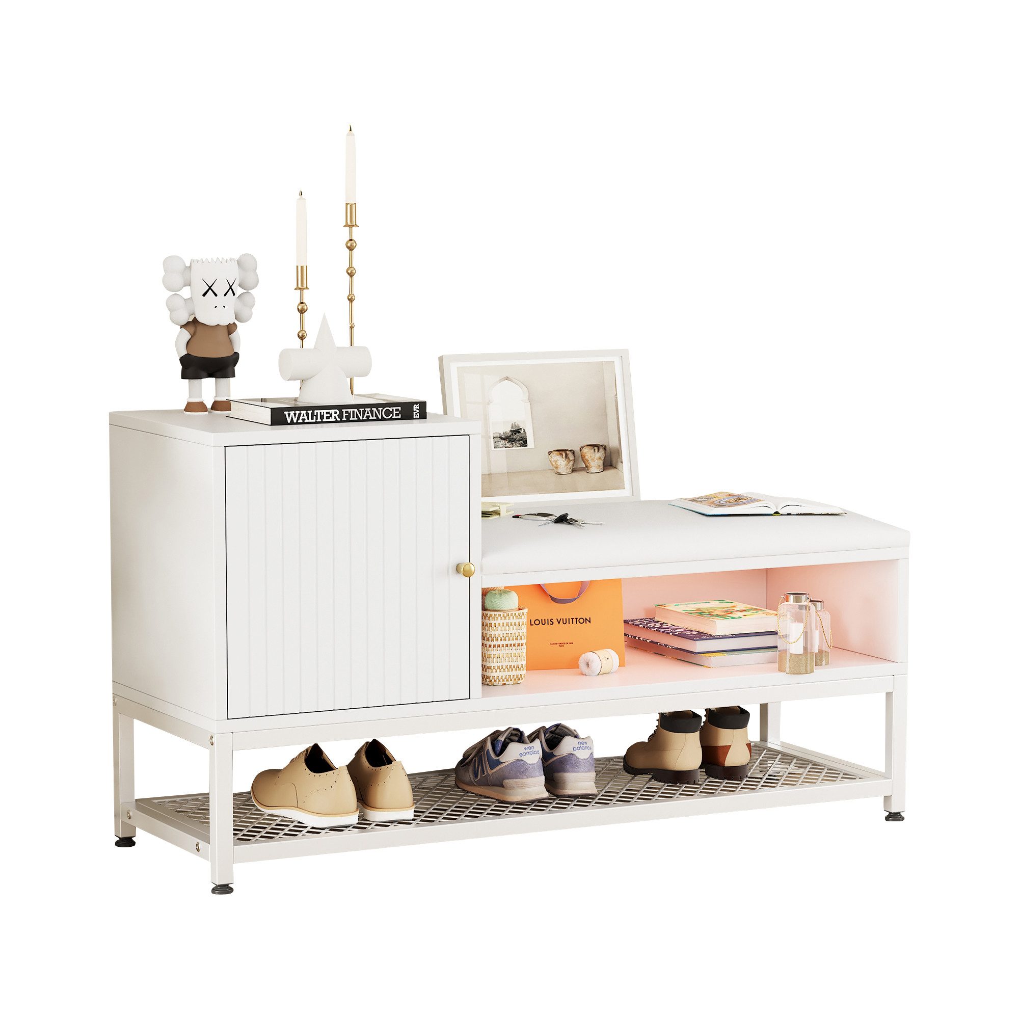 OKWISH Schuhschrank mit Stauraum (Schuhbank, Schuhregal, günstig online kaufen