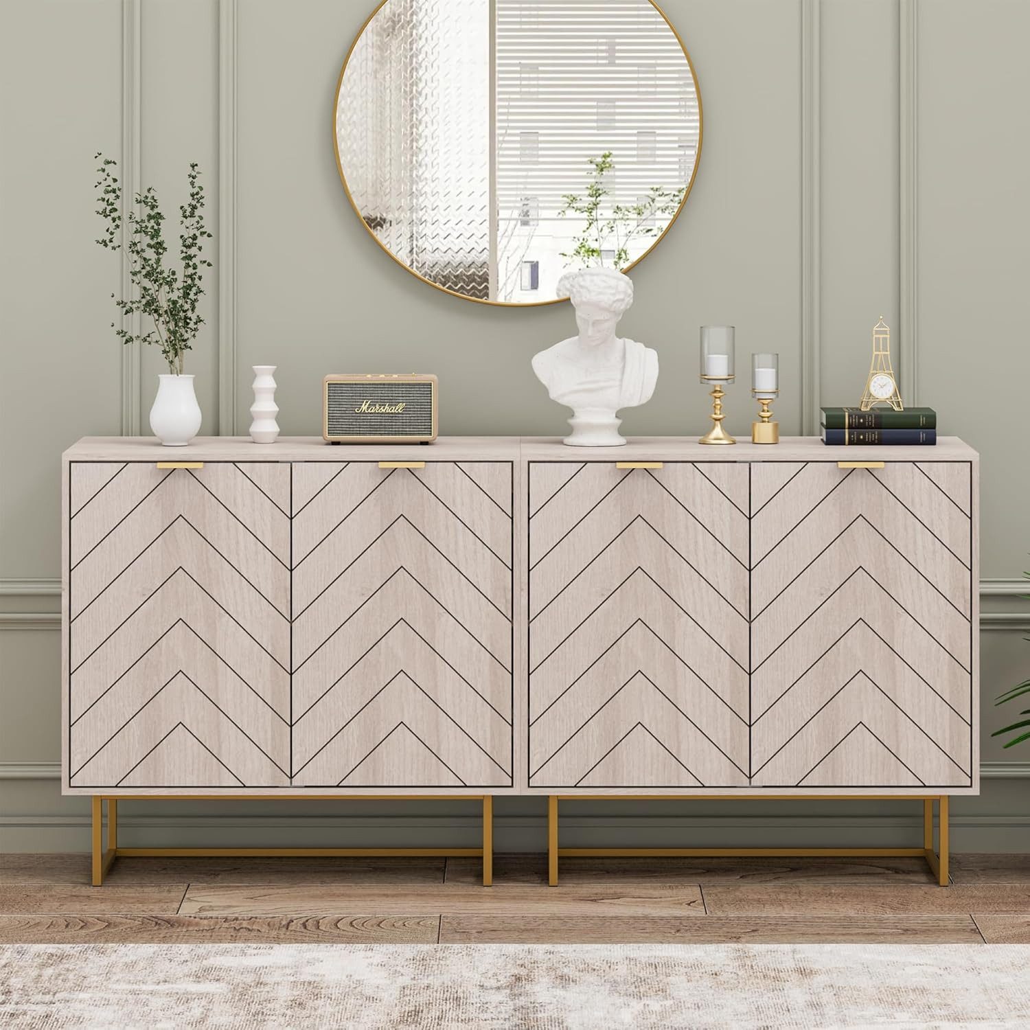UEV Sideboard Kommode mit Türen Küchenschrank günstig online kaufen