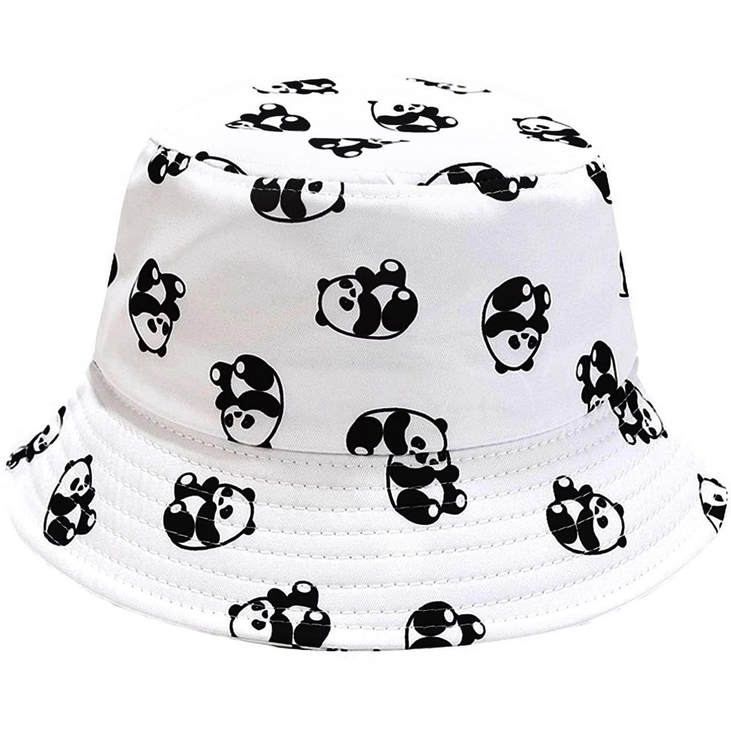 LuxusKollektion Sonnenhut Sonnenhut Unisex Baumwolle Fischerhut Strandhut Einheitsgröße Panda
