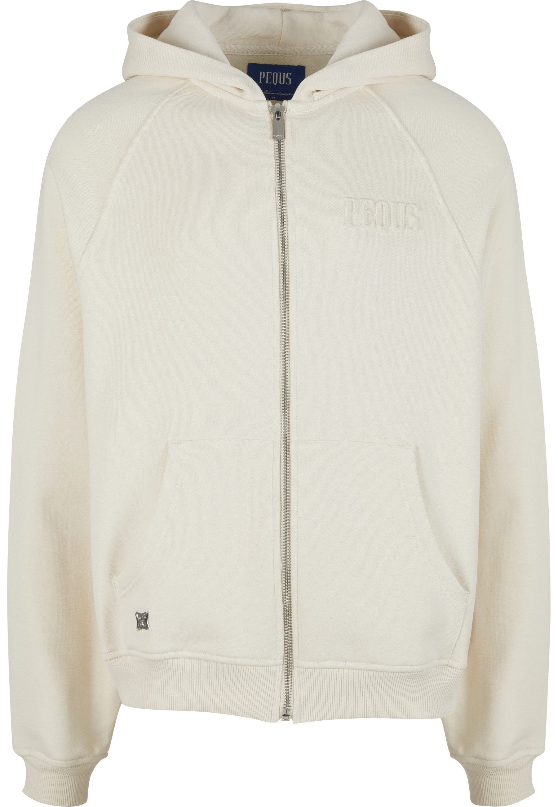 PEQUS Strickpullover PEQUS PEQUS Debossed Logo Zip-Hoodie (1-tlg)