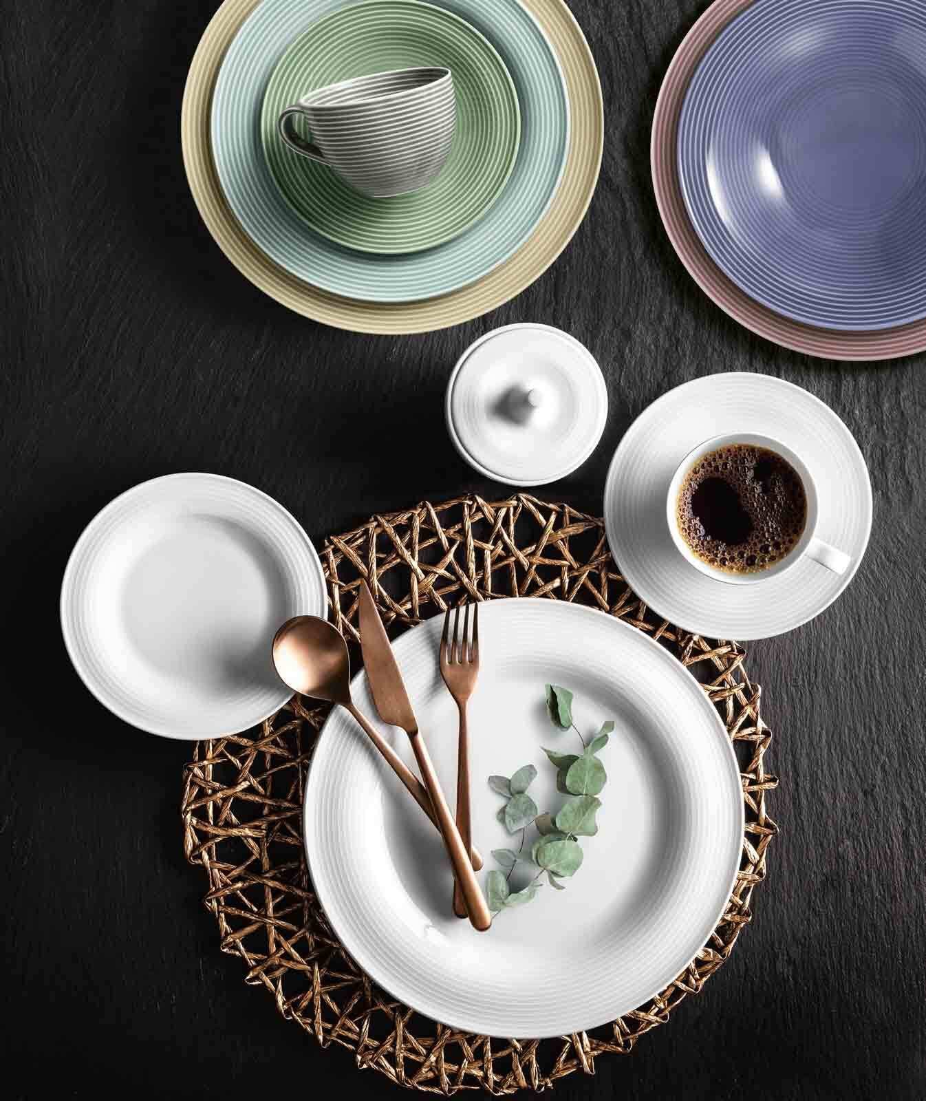 Seltmann Weiden Kombiservice Beat Color Glaze Einsteiger-Set 8er Set (8-tlg), 2 Personen, Porzellan