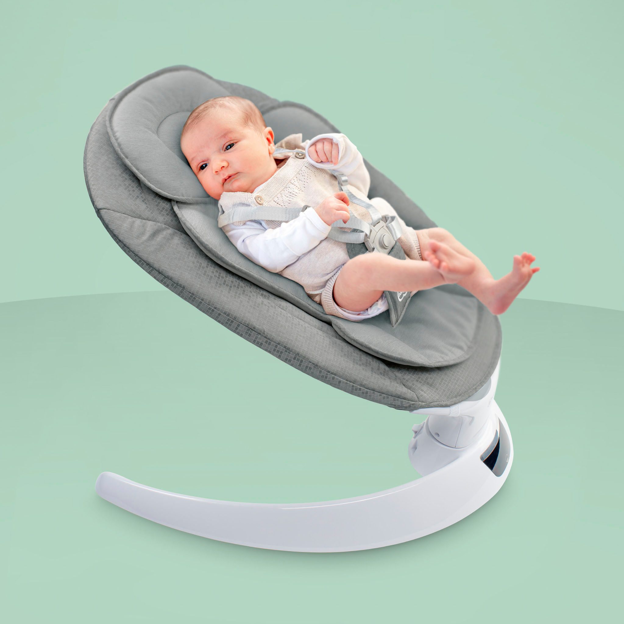 BabyGo Babywippe Swing, mit Fernbedienung, Musik, Schaukelfunktion